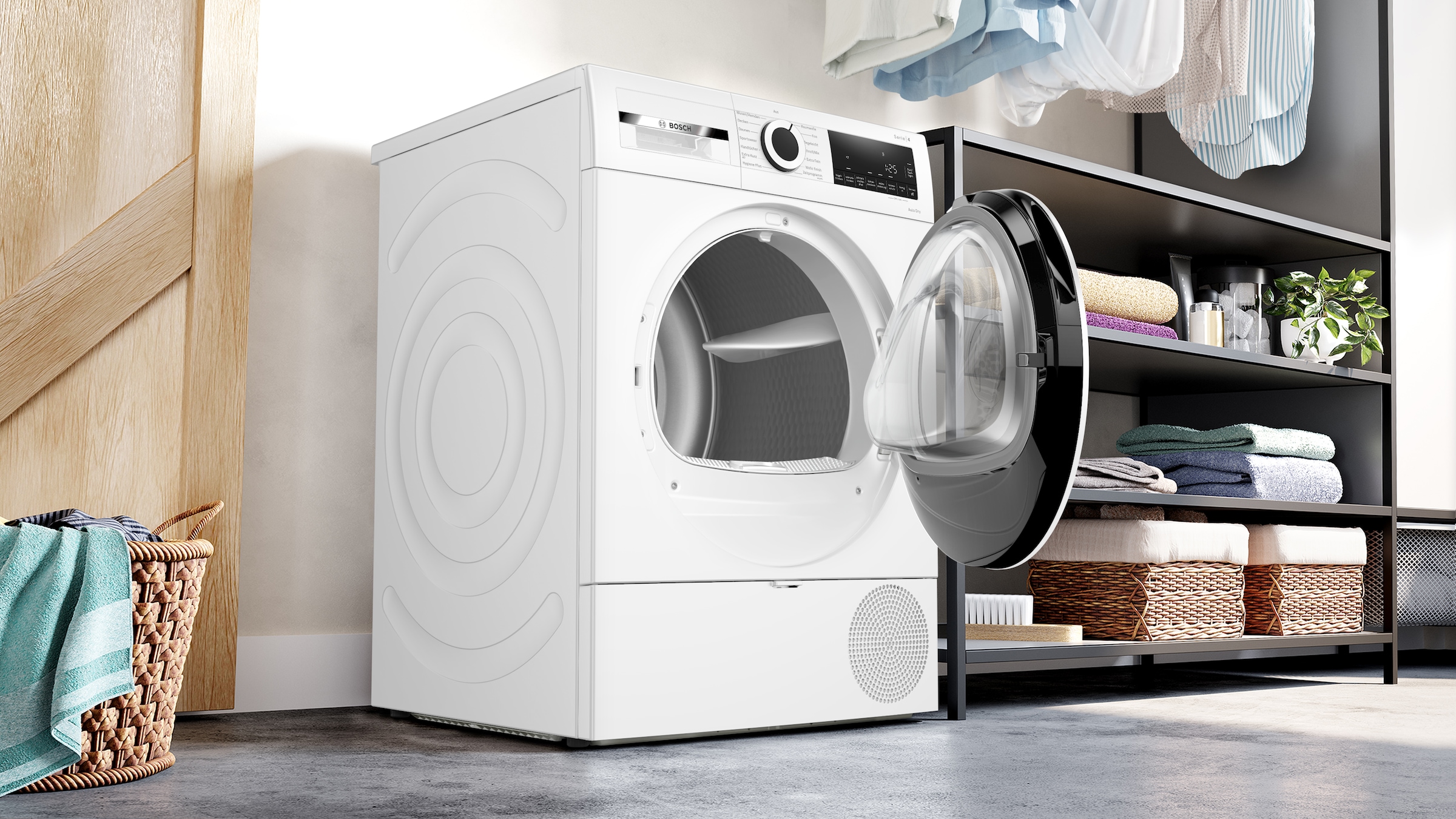 BOSCH Wärmepumpentrockner »WQA233MAX« Serie 4 Geringer Pflegeaufwand dank Easy Clean Condenser & Auto Dry