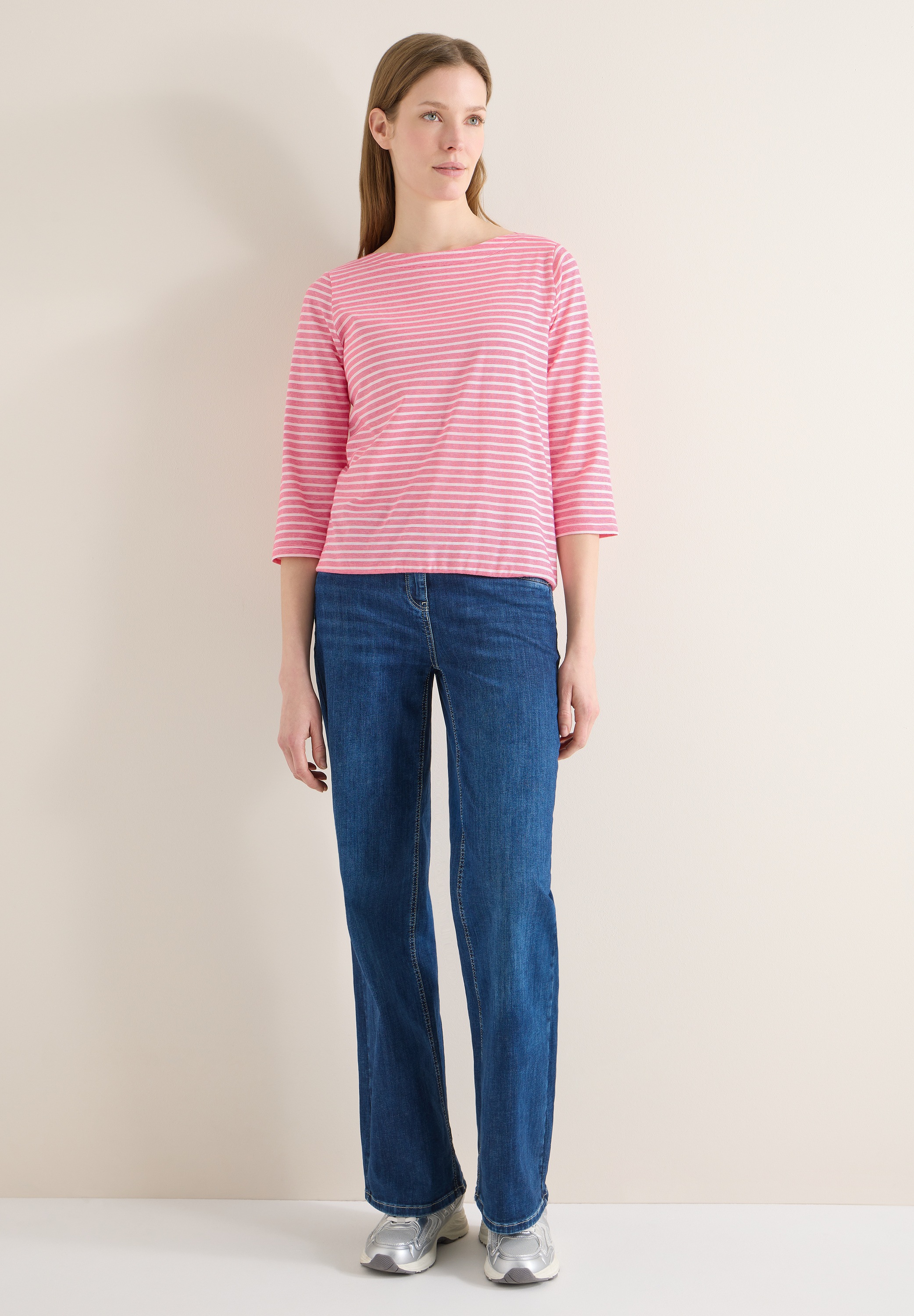 Thumbnail - Cecil 3/4-Arm-Shirt mit U-Boot-Ausschnitt