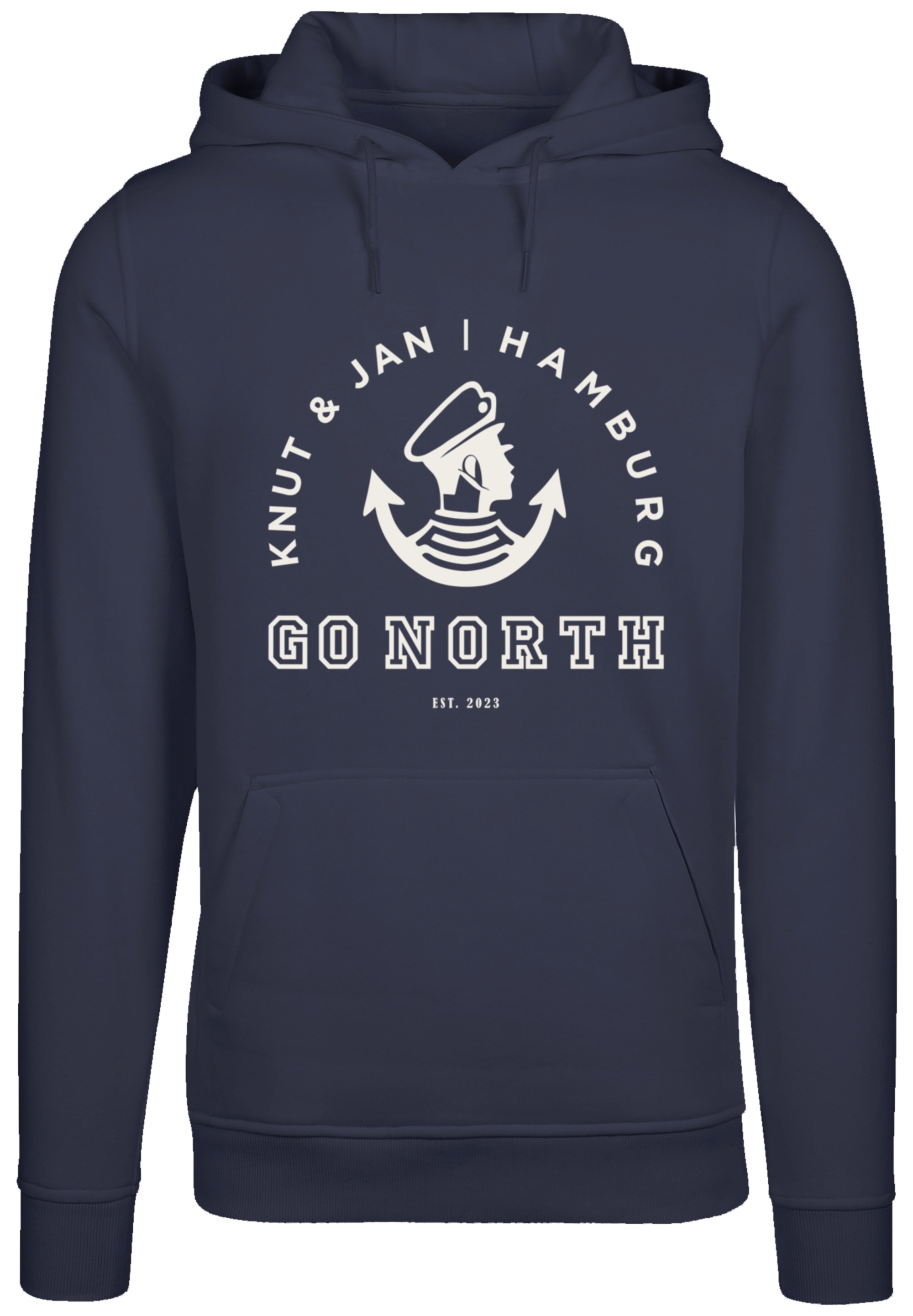 F4NT4STIC Kapuzenpullover »Go North Logo«, Print