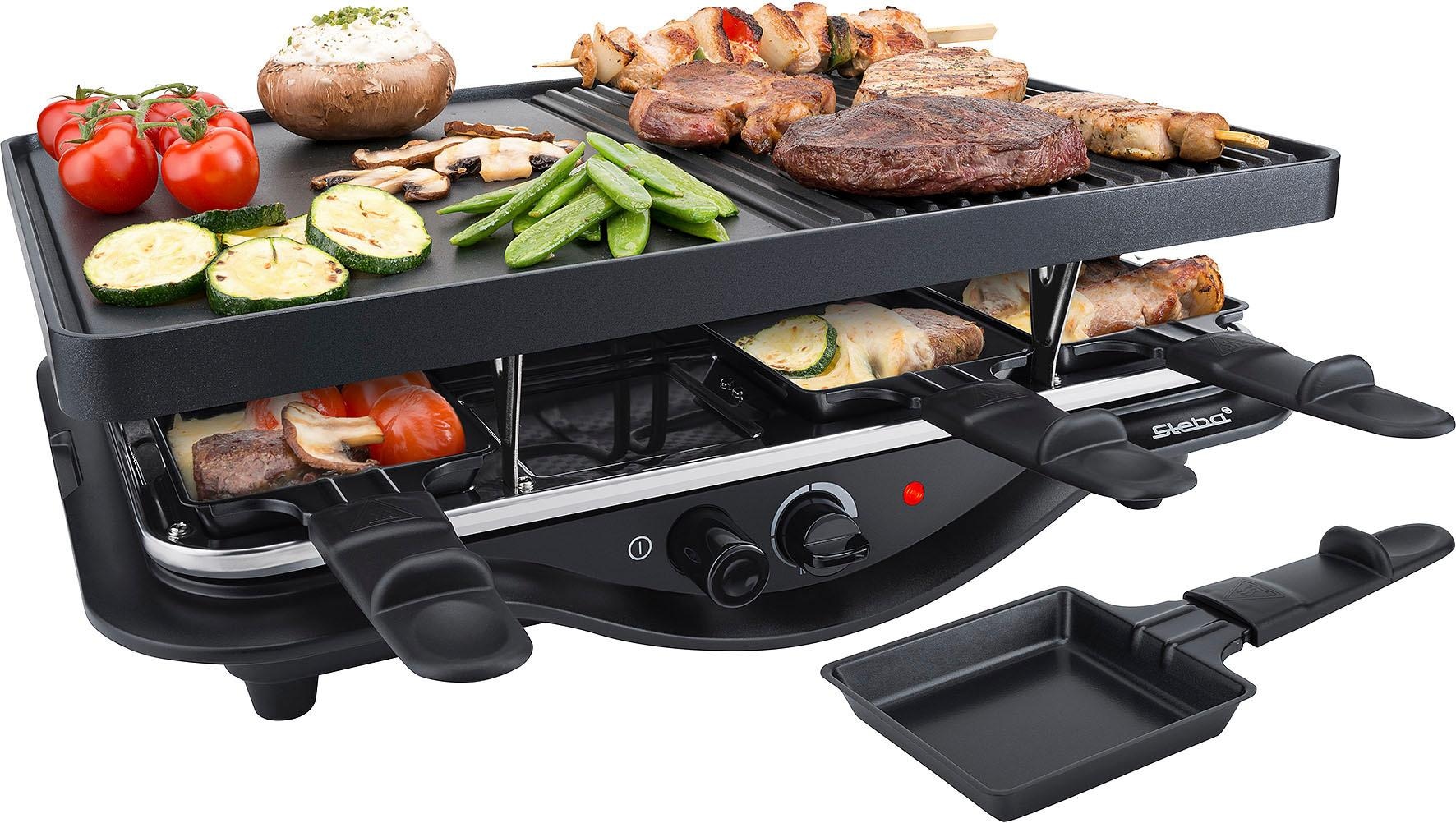 Steba Raclette "RC 28" 8 Stk. Raclettepfännchen 1.400 W günstig online kaufen