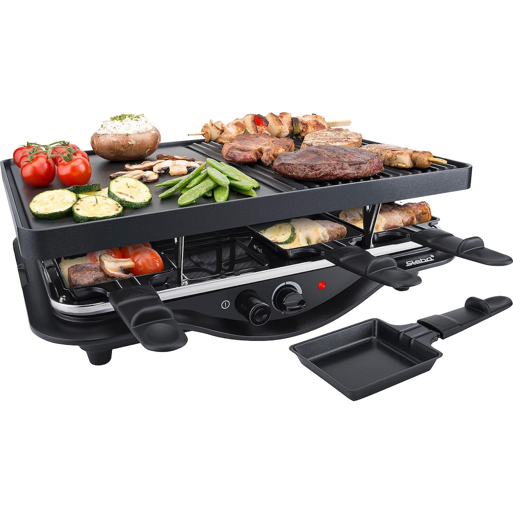 Steba Raclette »RC 28«, 8 St. Raclettepfännchen, 1400 W