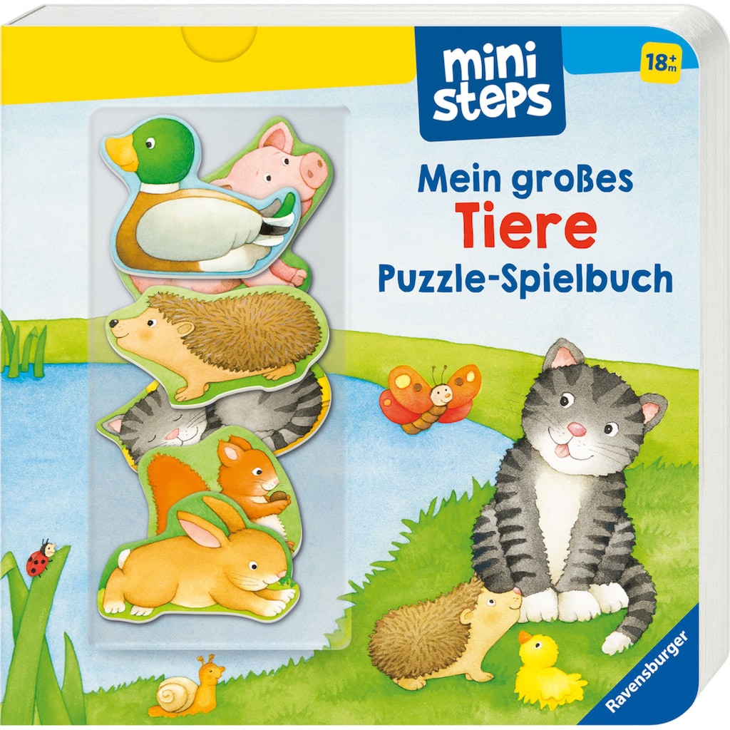 Ravensburger Buch »ministeps®, Mein großes Tiere Puzzle-Spielbuch«