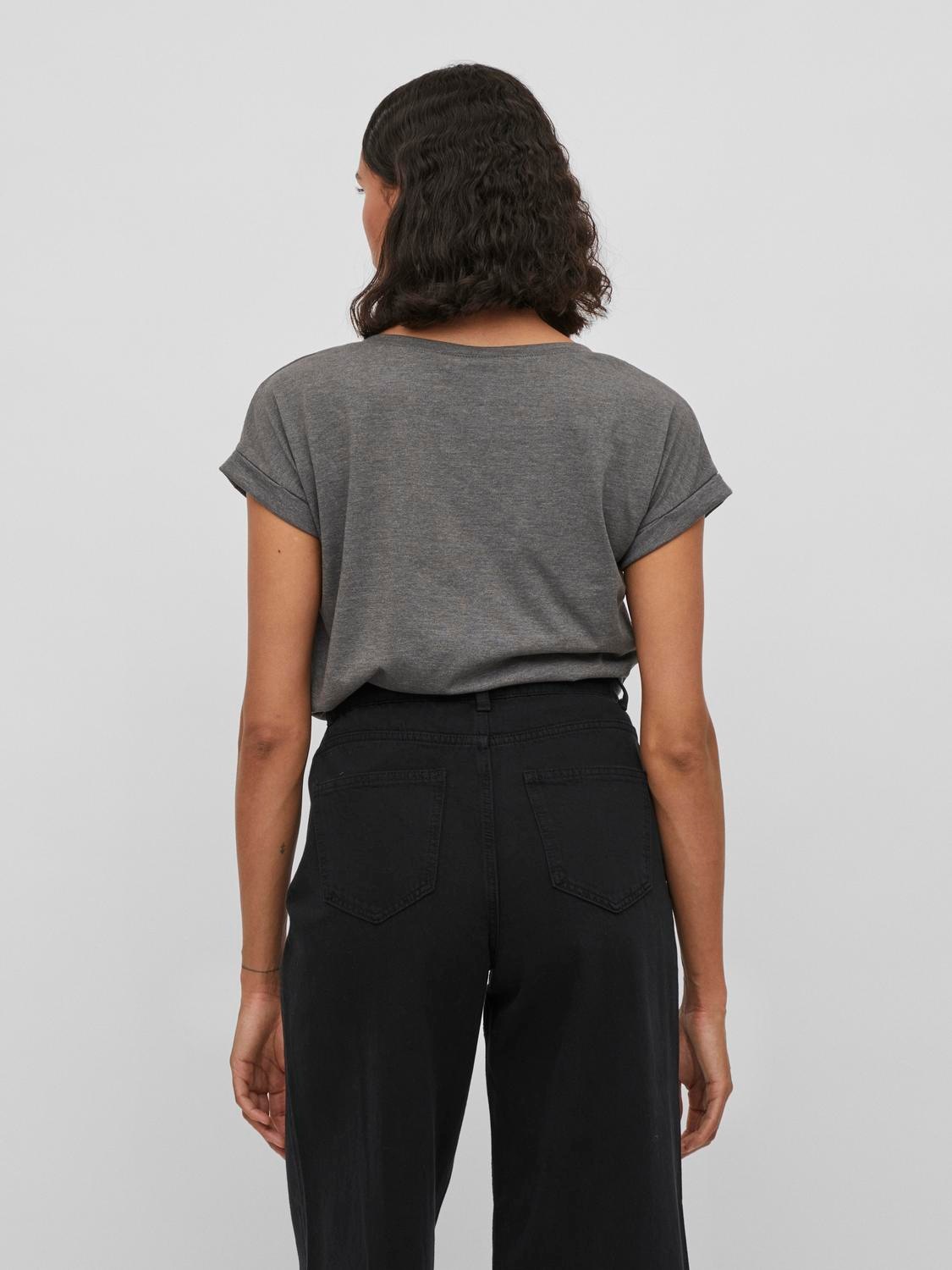 Vila Rundhalsshirt "VIDREAMERS NEW PURE T-SHIRT/SU-NOOS" Baumwollmischung, günstig online kaufen