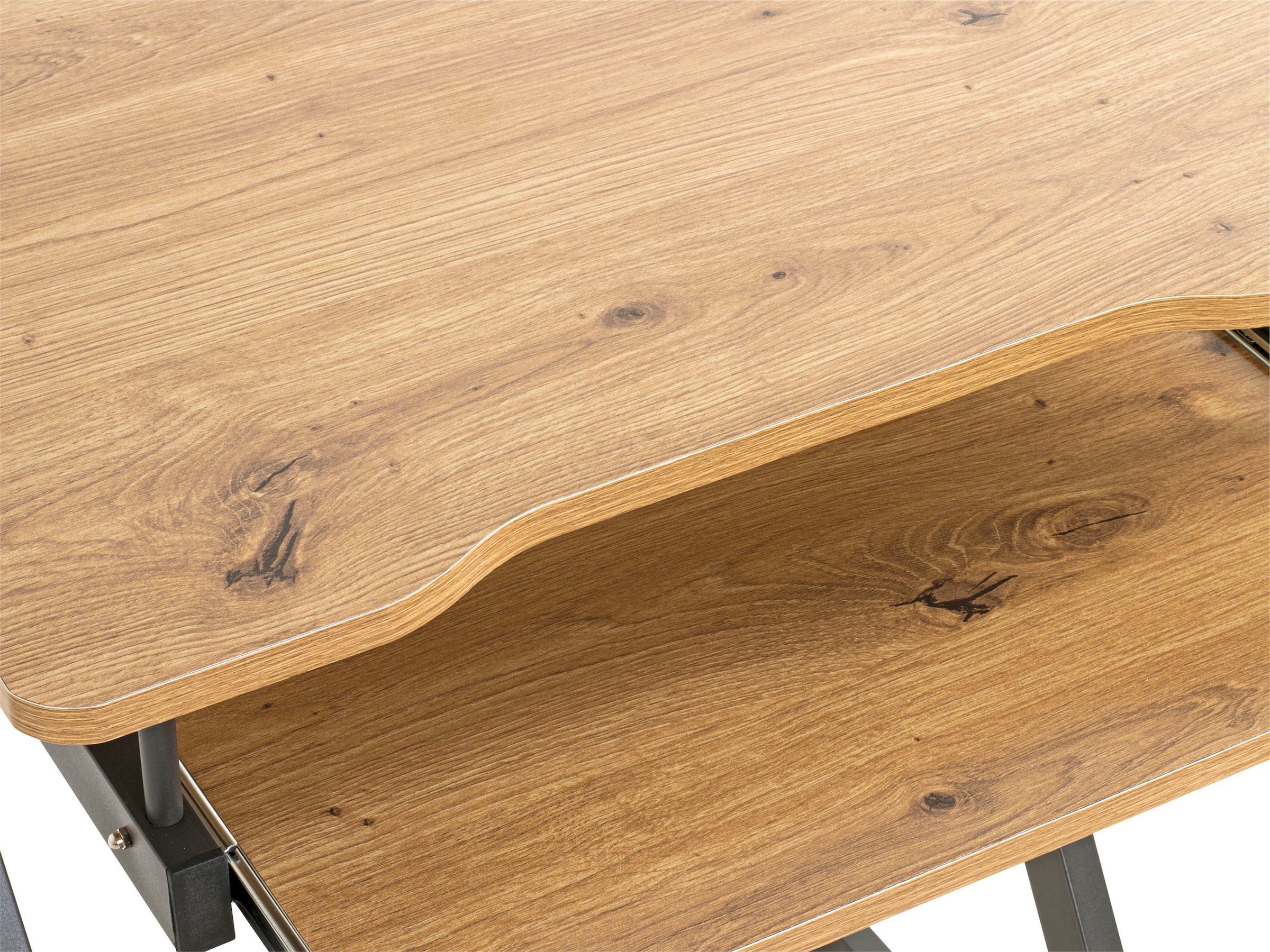HAKU Computertisch »IT-Wagen, Notebookwagen, Schreibtisch« 1 Stk. tlg. rechteckig - aus MDF Braun B/T/H 60/49/75 cm