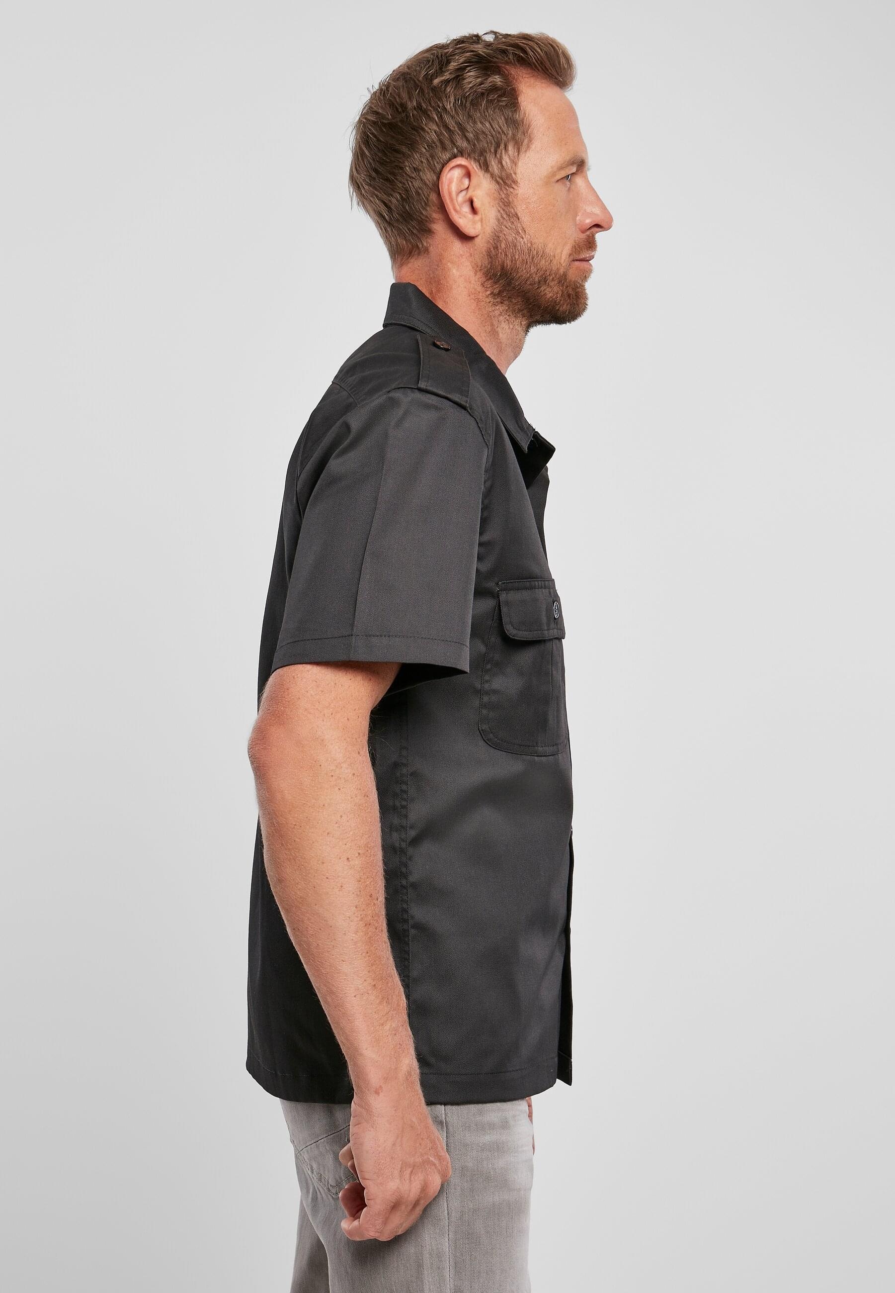 Brandit Langarmhemd »Brandit Herren Short Sleeves US Shirt«, (1 tlg.)