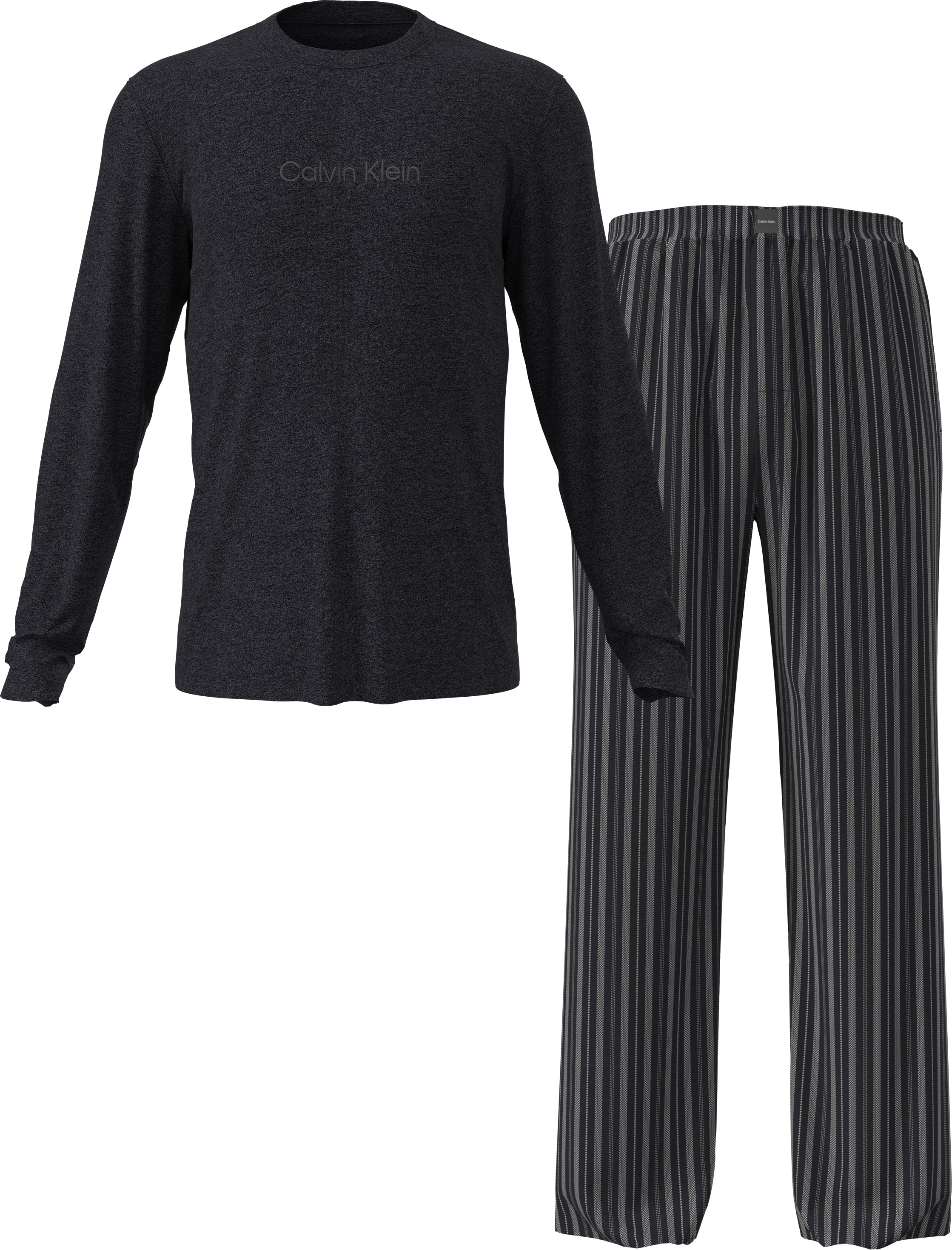 Calvin Klein Underwear Schlafanzug "LS TEE PANT SET" Mit elastischem Bund günstig online kaufen