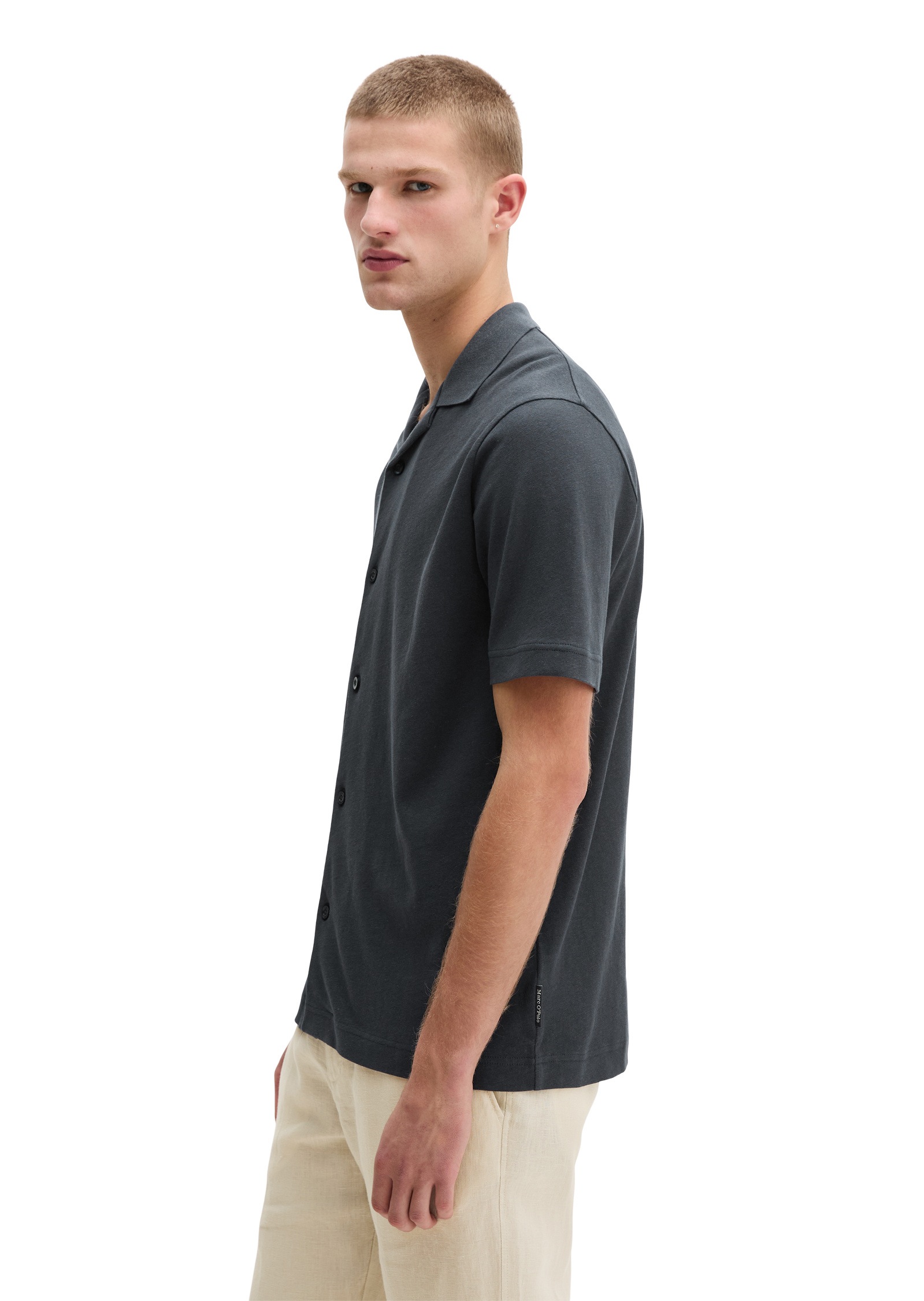 Marc OPolo Poloshirt "aus Baumwoll-Leinen-Mix" günstig online kaufen