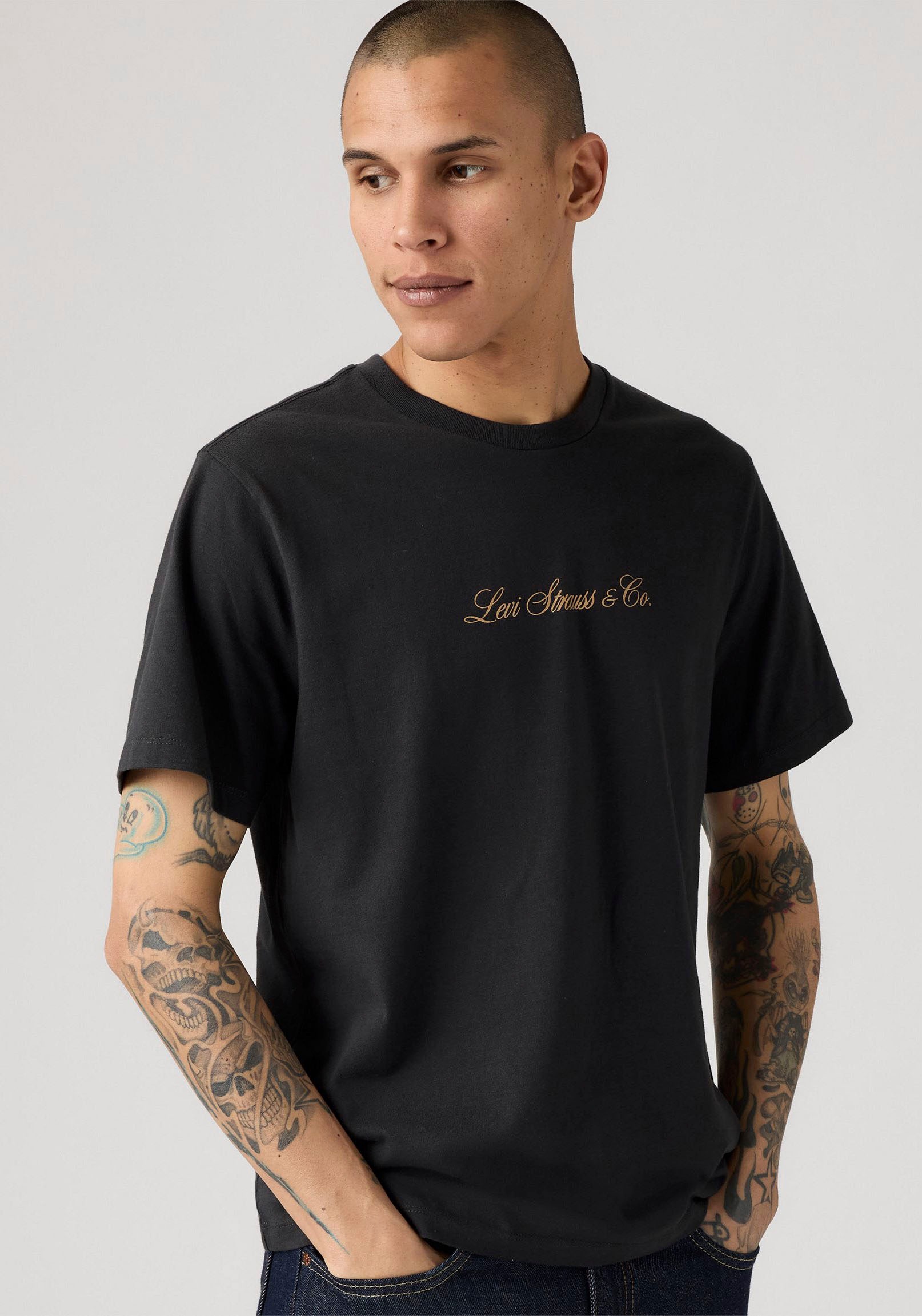 Levis T-Shirt mit Schriftzug günstig online kaufen