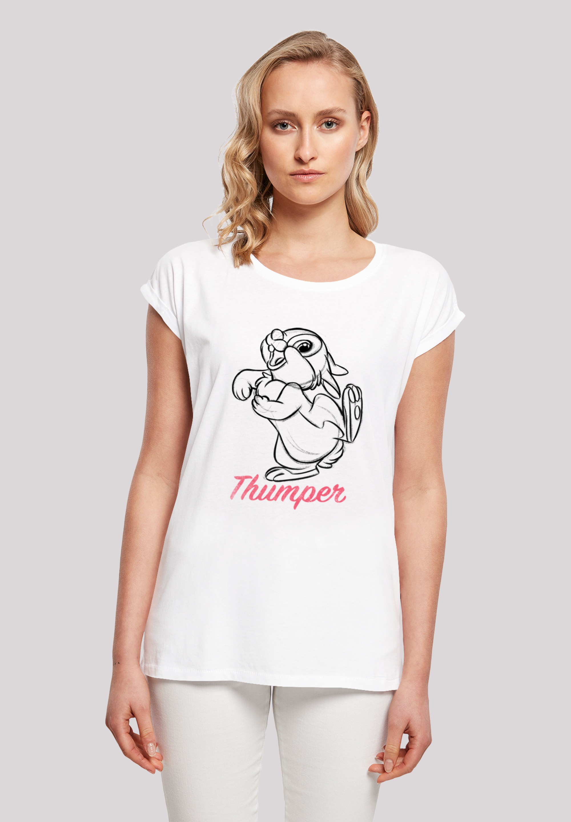T-Shirt »Bambi Klopfer Line Zeichnung«, Print