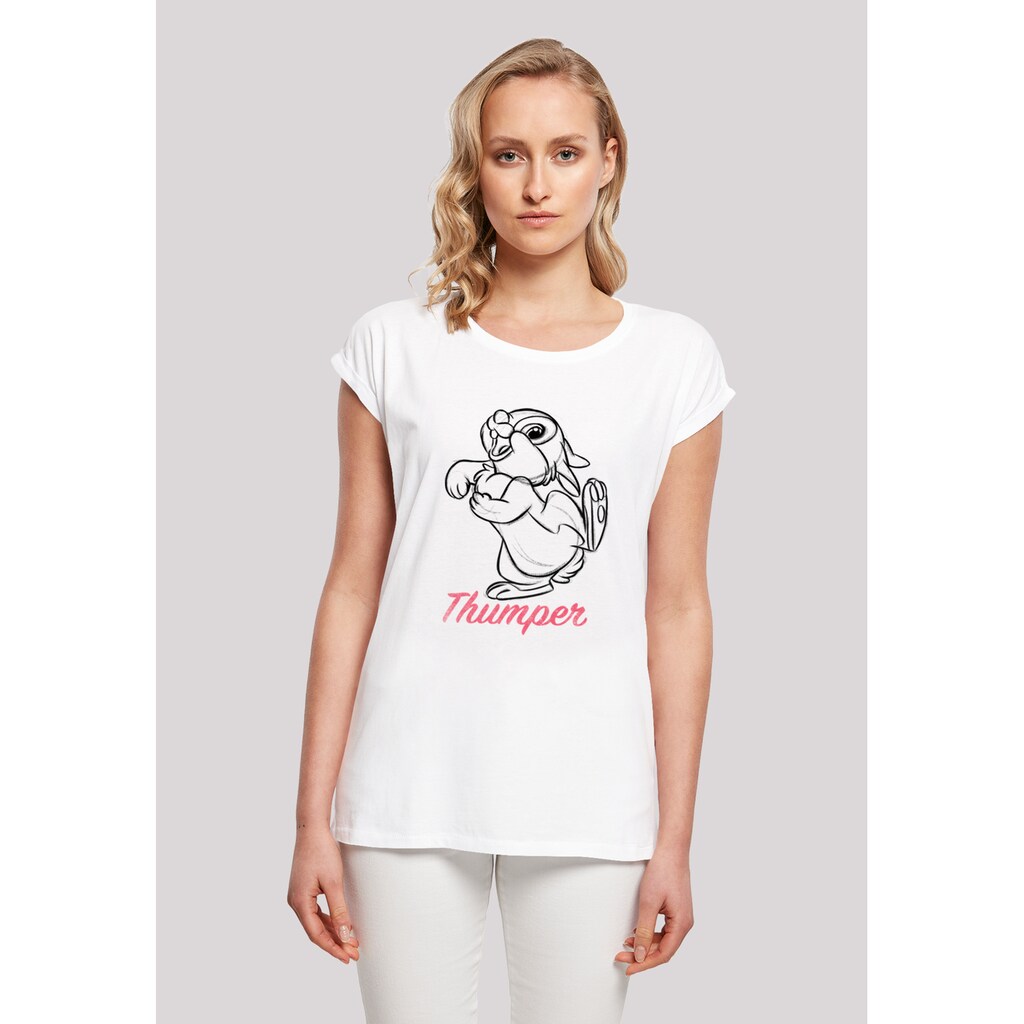 F4NT4STIC T-Shirt »Bambi Klopfer Line Zeichnung«