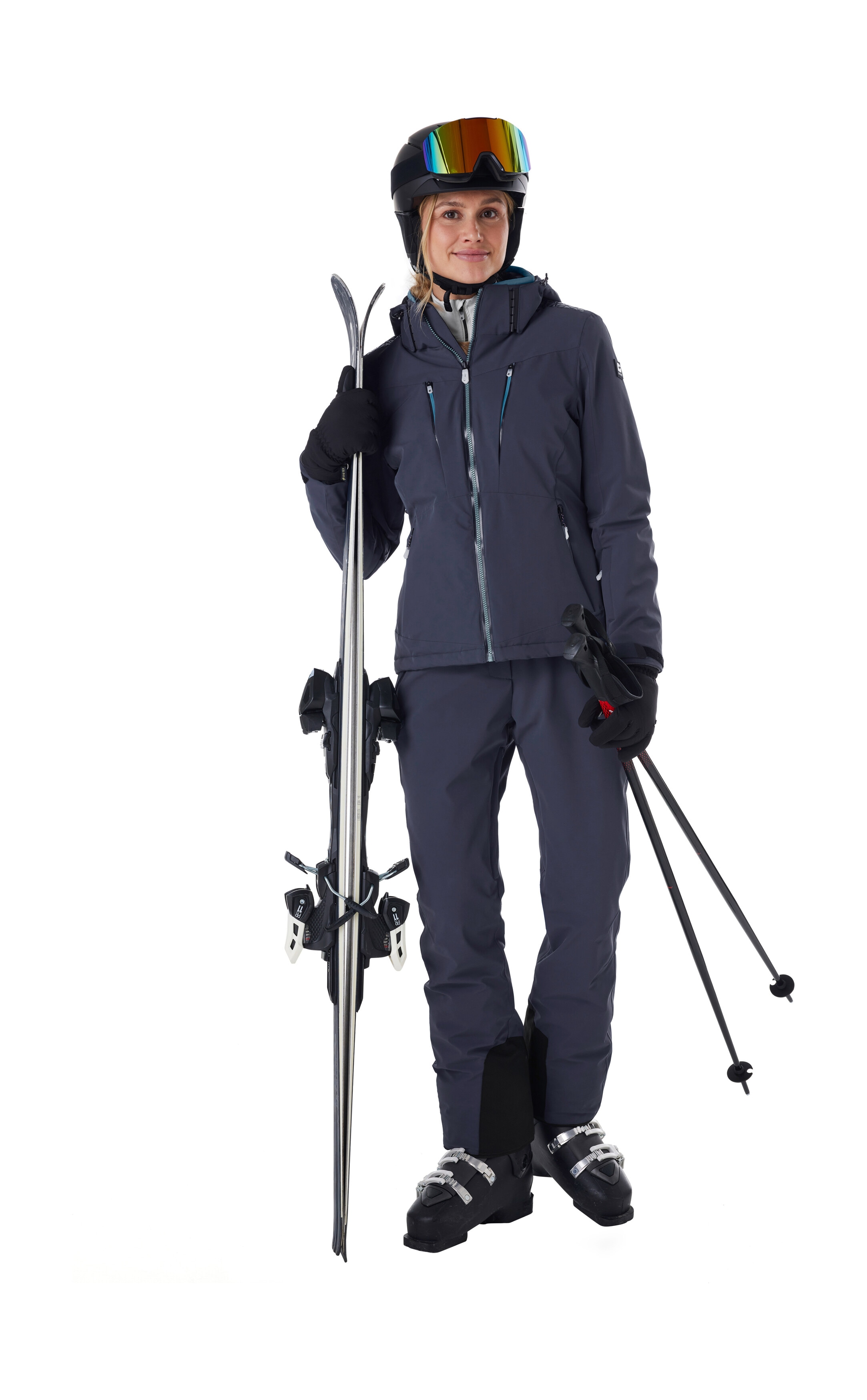 Killtec Skihose "KSW 61 WMN SKI PNTS" Wasserdichte Skihose, verstellbare Taille, Schneefänge, mit Stretch