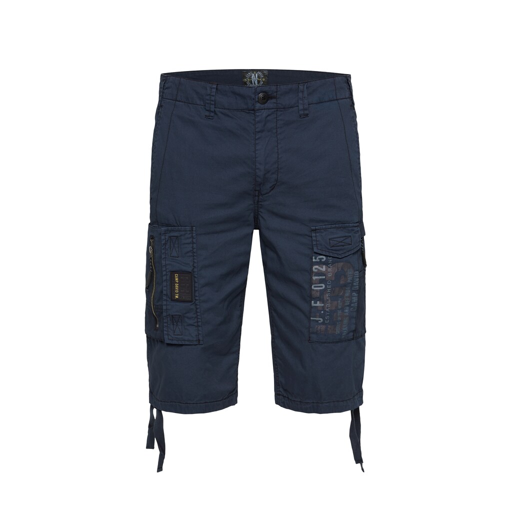 CAMP DAVID Cargoshorts, mit Bindeband am Saum