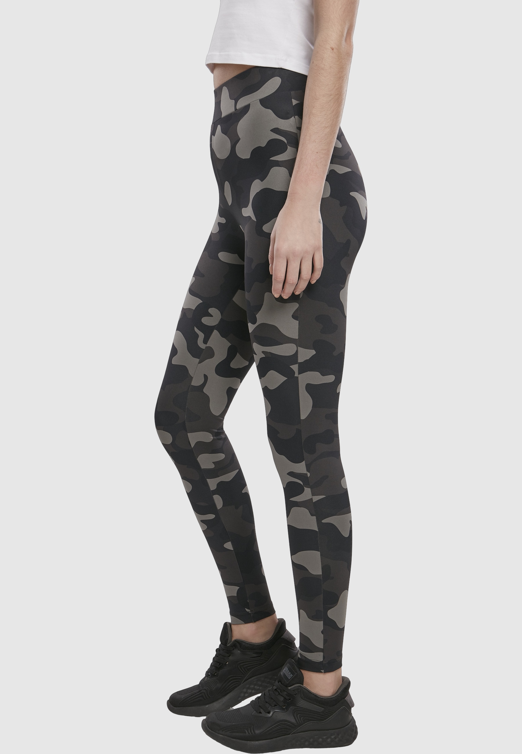 URBAN CLASSICS Leggings »Urban Classics Damen Ladies High Waist Camo Tech Leggings«