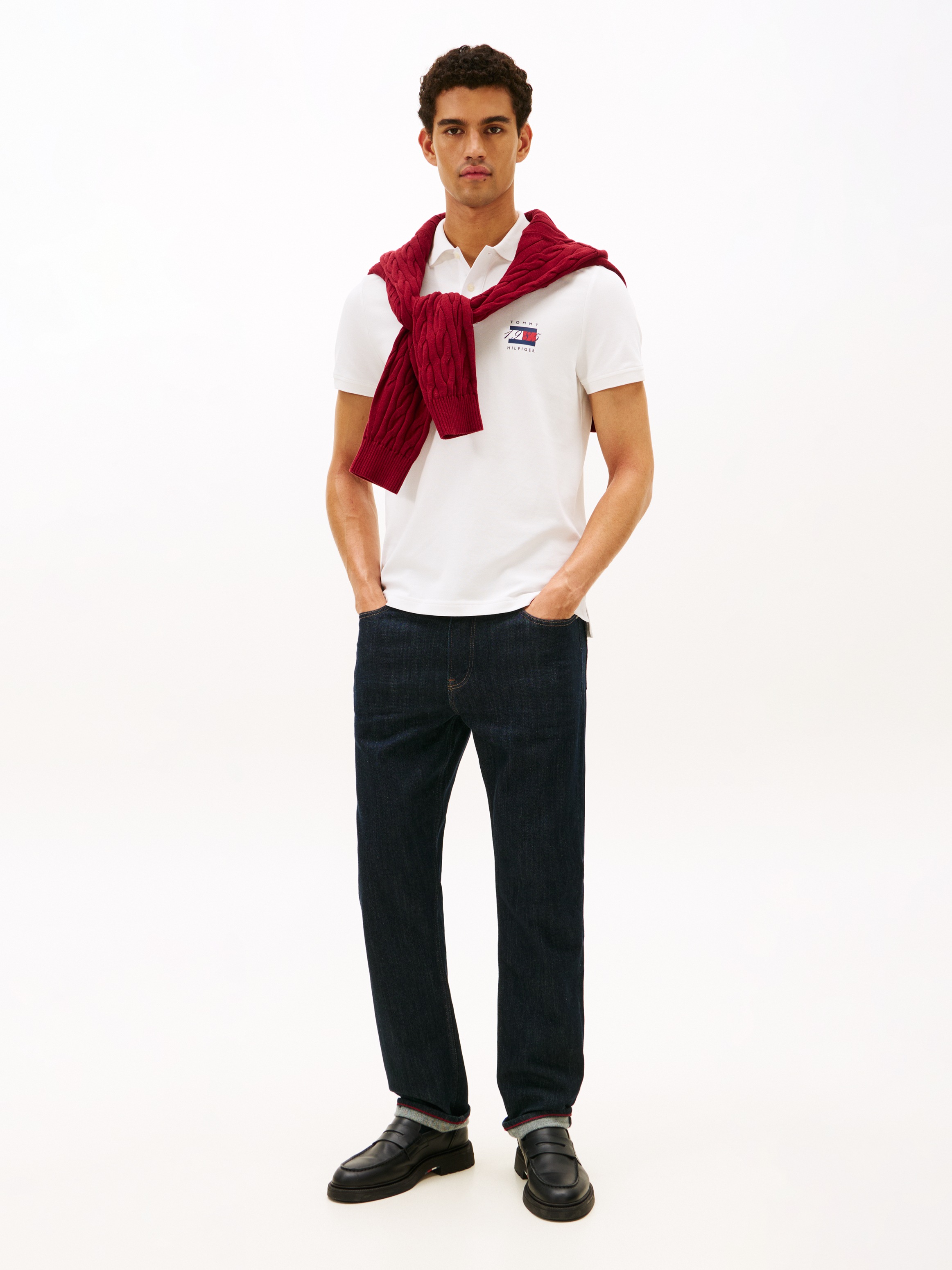 Tommy Hilfiger Poloshirt »FLAG GRAPHIC PIQUE« regular fit, Polokragen, Print