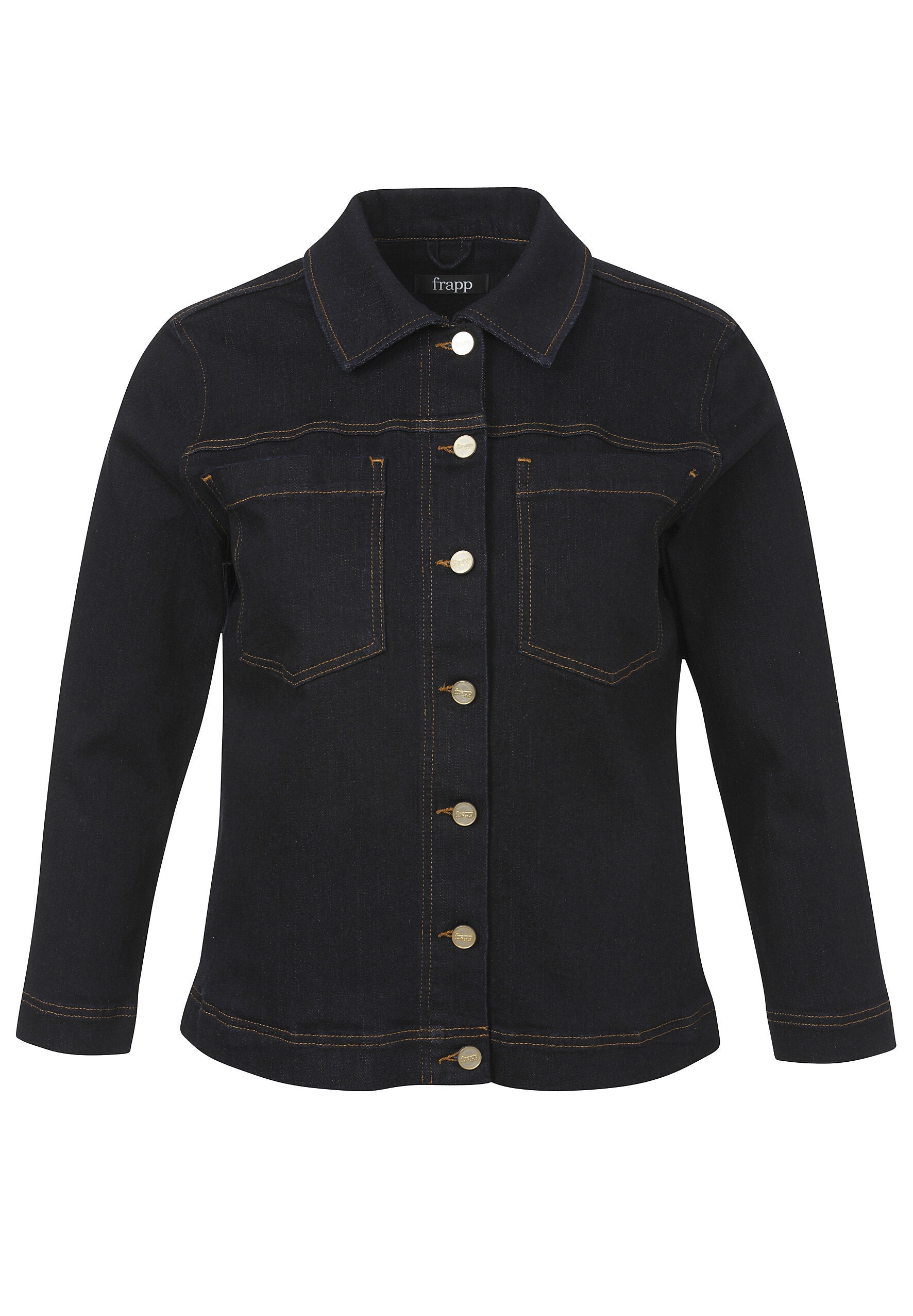 FRAPP Jeansjacke "FRAPP Jacke" ohne Kapuze in Große Größen