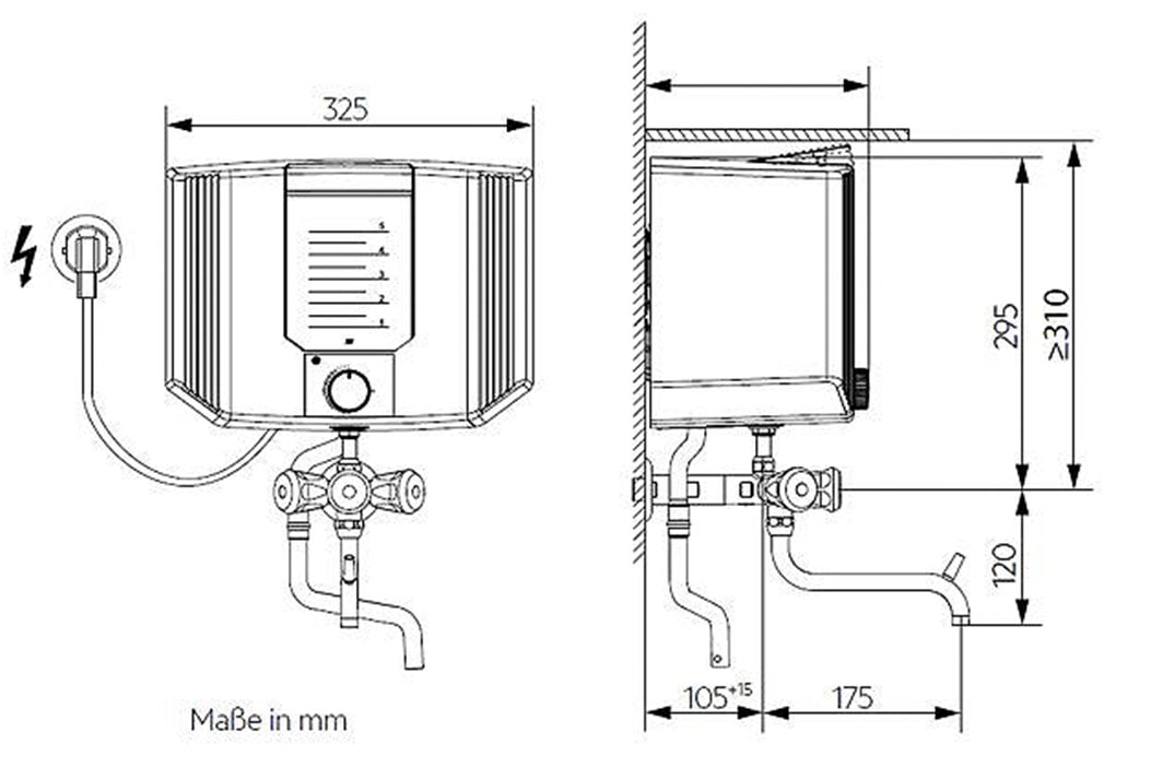 AEG Haustechnik Kochendwassergerät »Thermofix KL« Kunststoff, 5 Liter, für die Küche