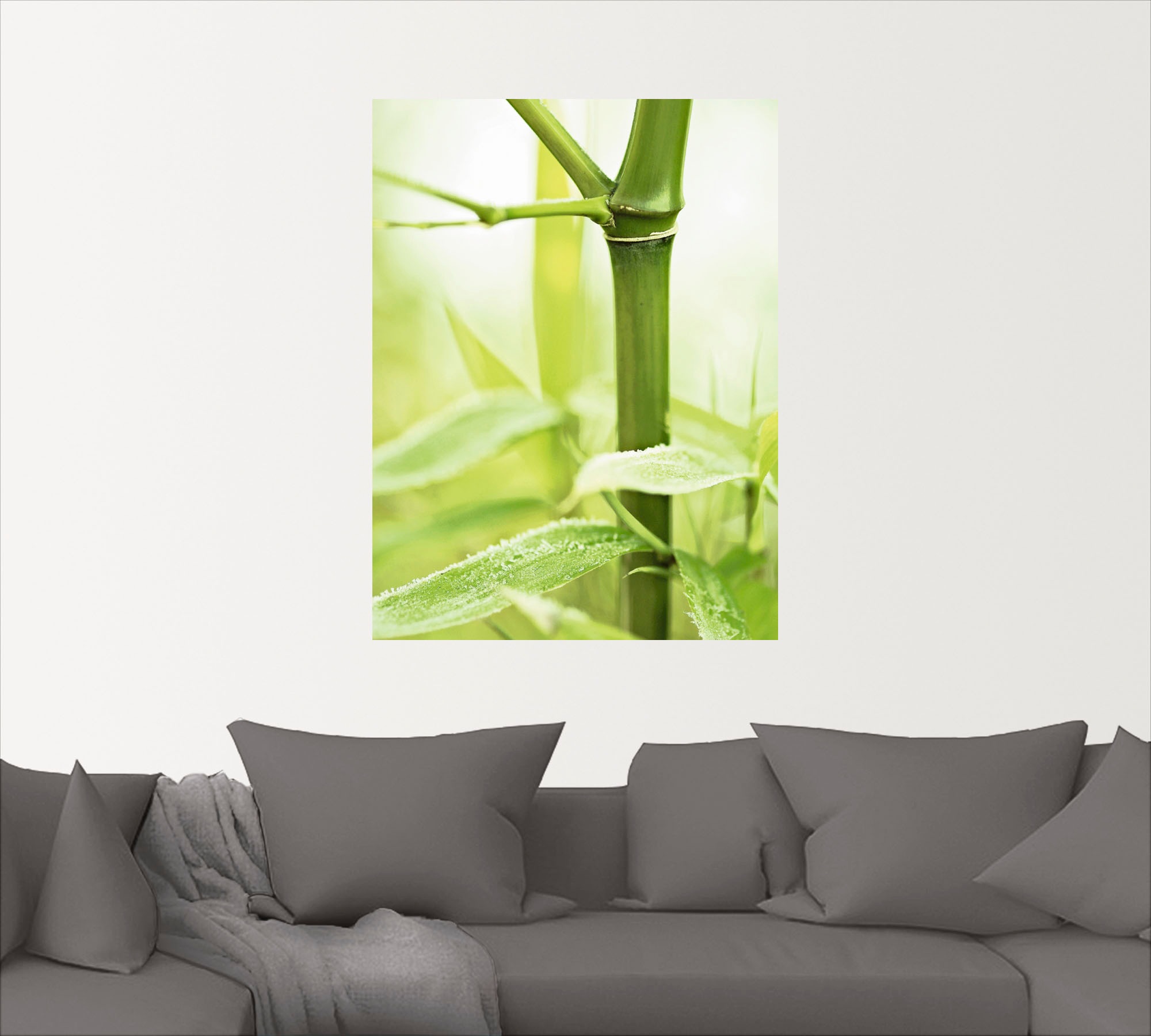 Wandfolie »Bambus Zweig«, Gräser, (1 St.), selbstklebend