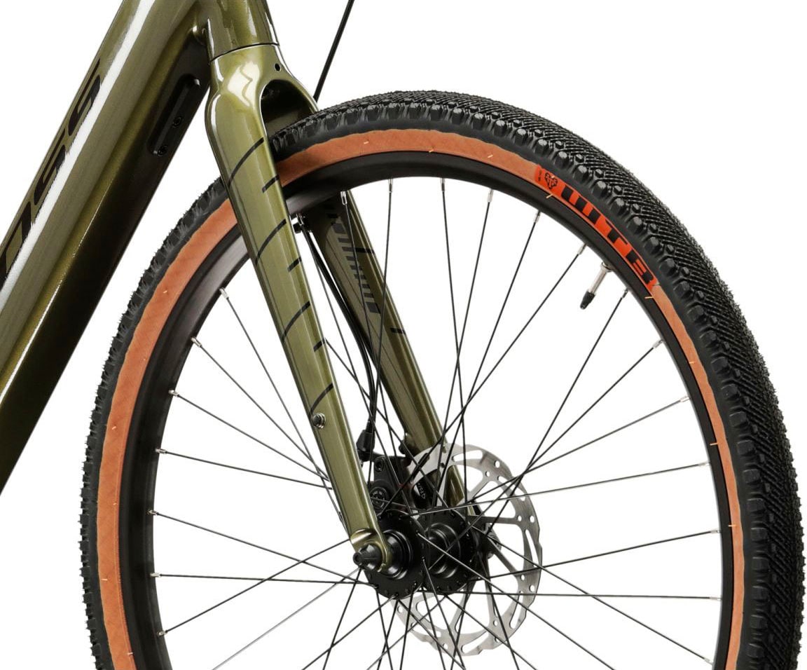 Kross E-Bike »E-Gravel Bike Esker Hybrid 2.0 28" khaki«, 11 Gang, microSHIFT, Advent X M6205, Heckmotor 250 W