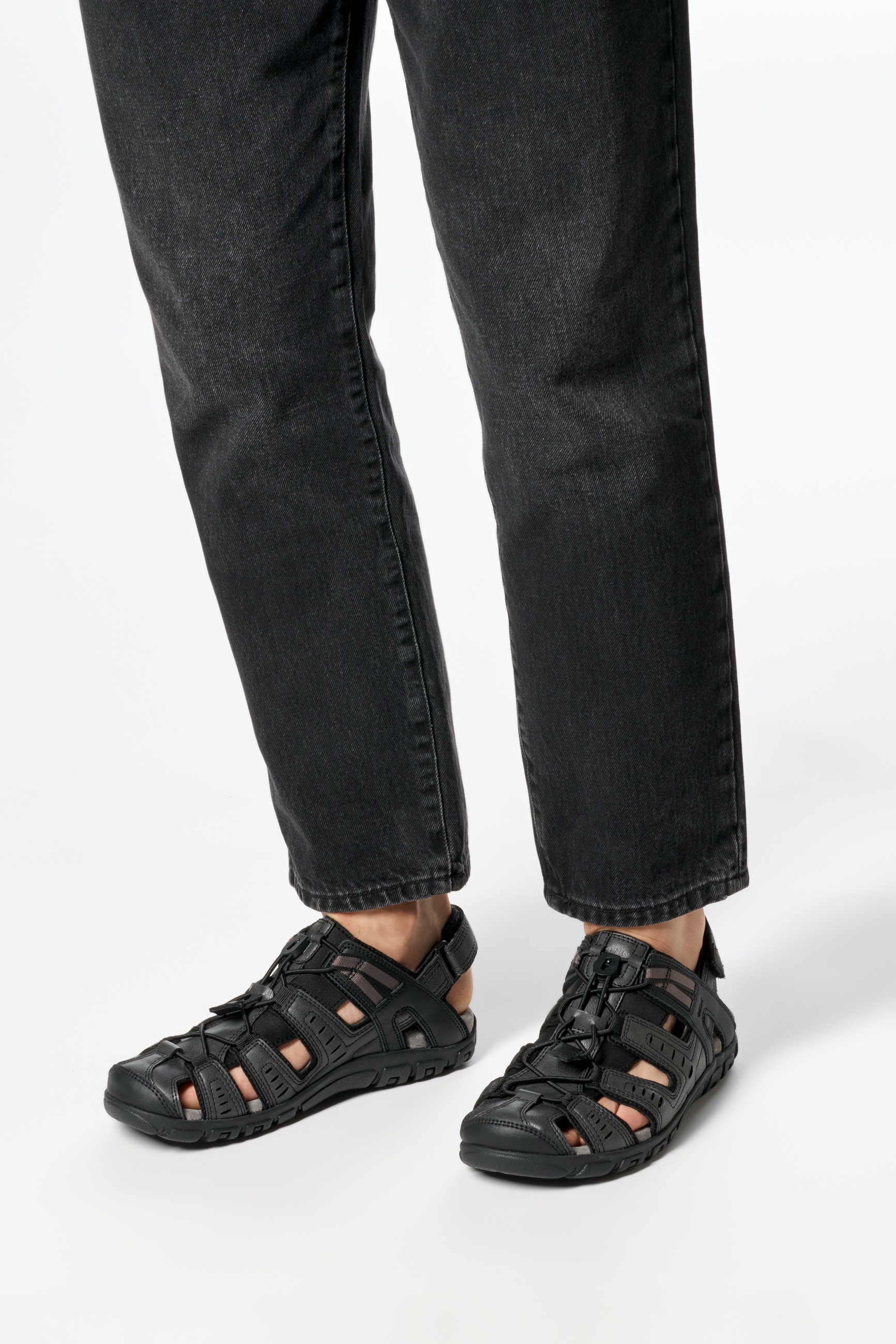 Geox Sandale "UOMO SANDAL STRADA C", Sommerschuh, Klettschuh, Outdoorsandal günstig online kaufen