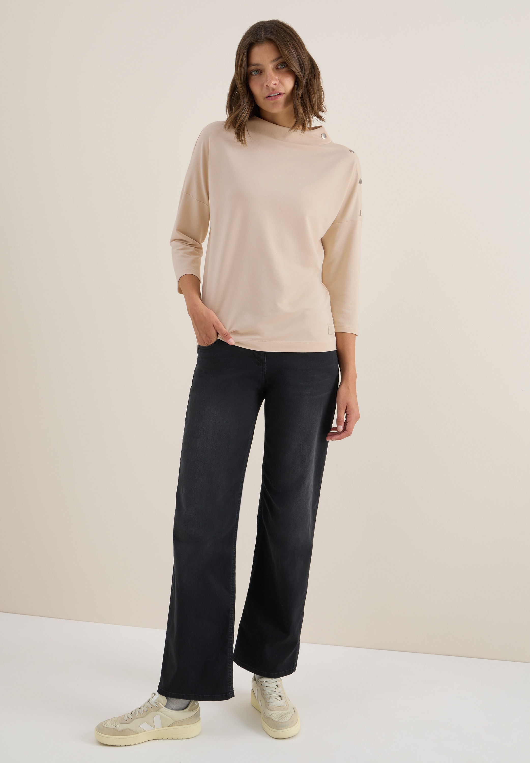 Cecil Langarmshirt, im soften Baumwoll-Mix