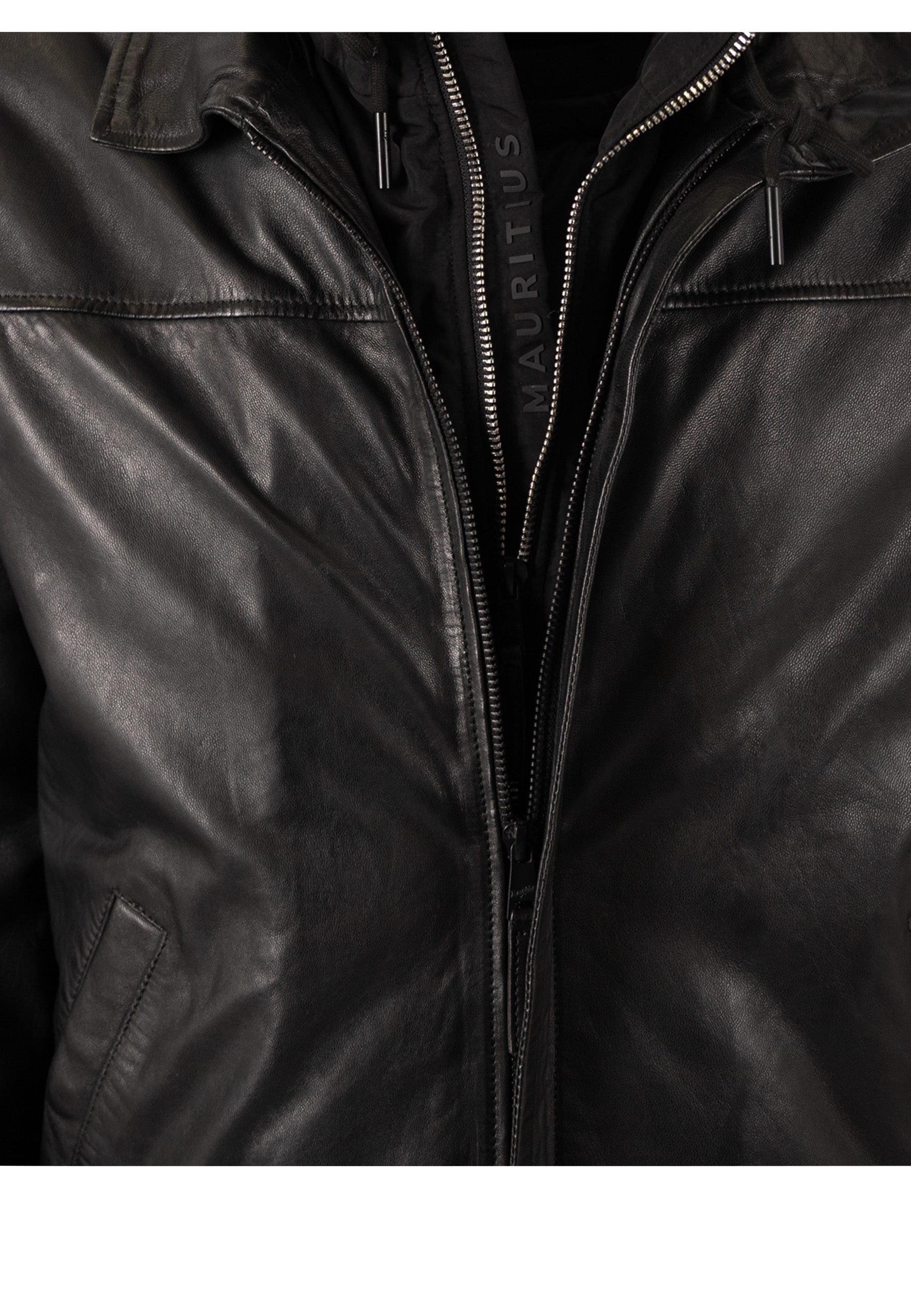 Mauritius Lederjacke »MMEsky« mit abnehmbarem Kragen, Regular Fit