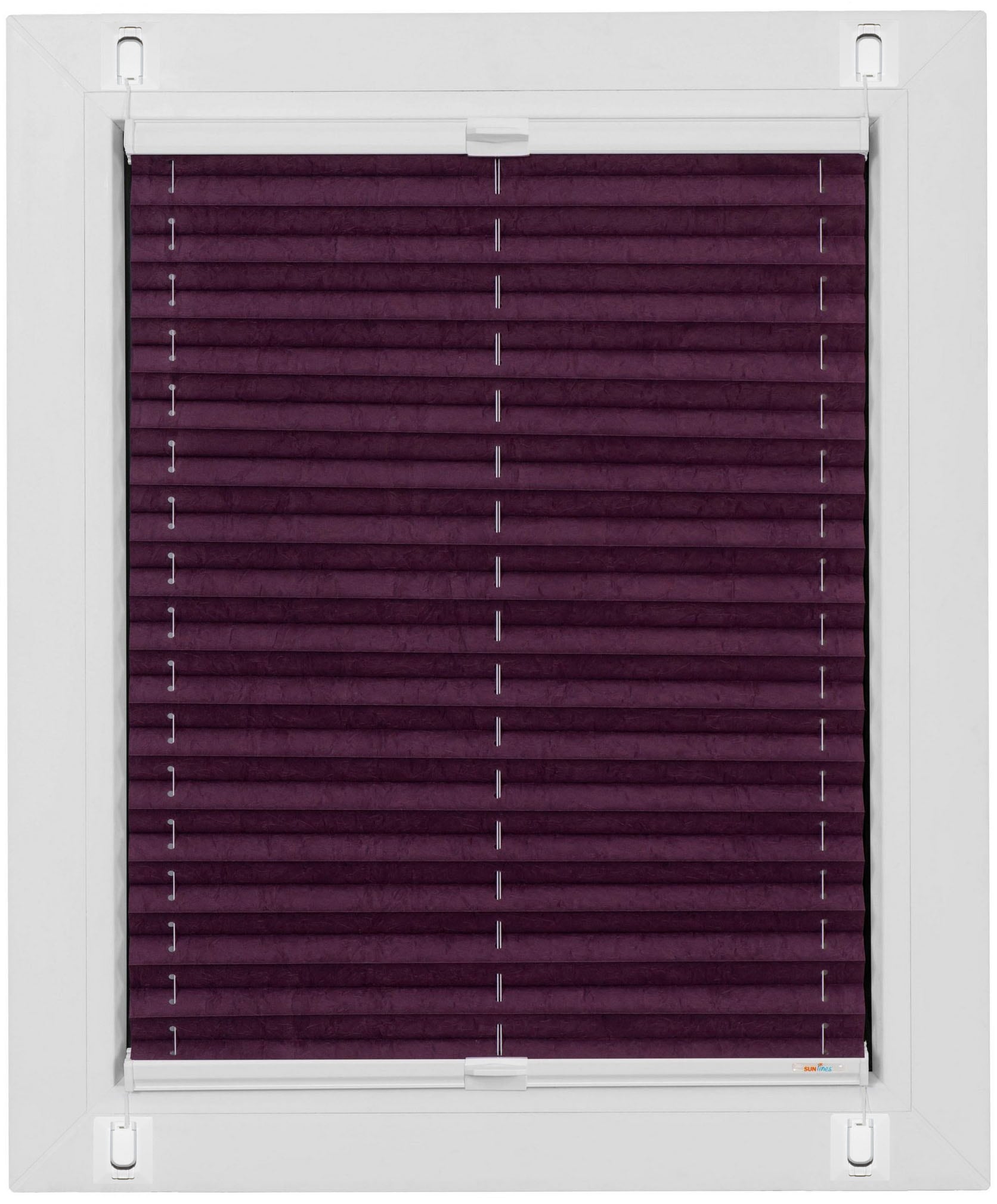 sunlines Plissee "Start-up Style Crush" blickdicht ohne Bohren verspannt ge günstig online kaufen