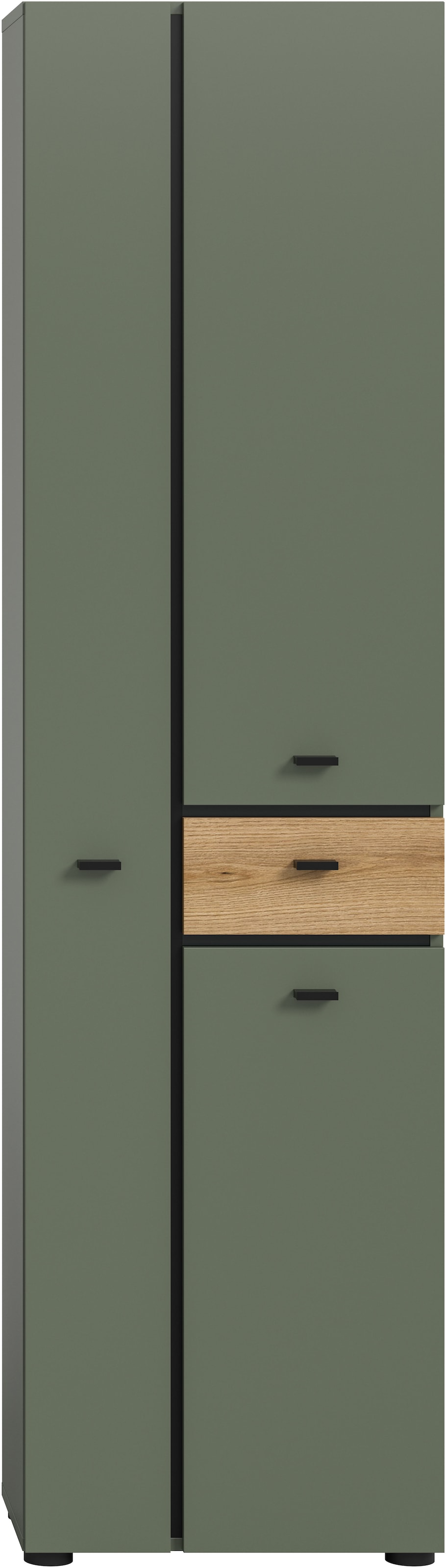 welltime Hochschrank »VANN, HÖHE 191cm, 3 Türen, 1 Schubkasten, 12 Fächer, viel Stauraum« individuell mit weiteren Artikel der Serie VANN kombinierbar,  Universalschrank, Mehrzweckschrank, Schrank, Badschrank, Badezimmer