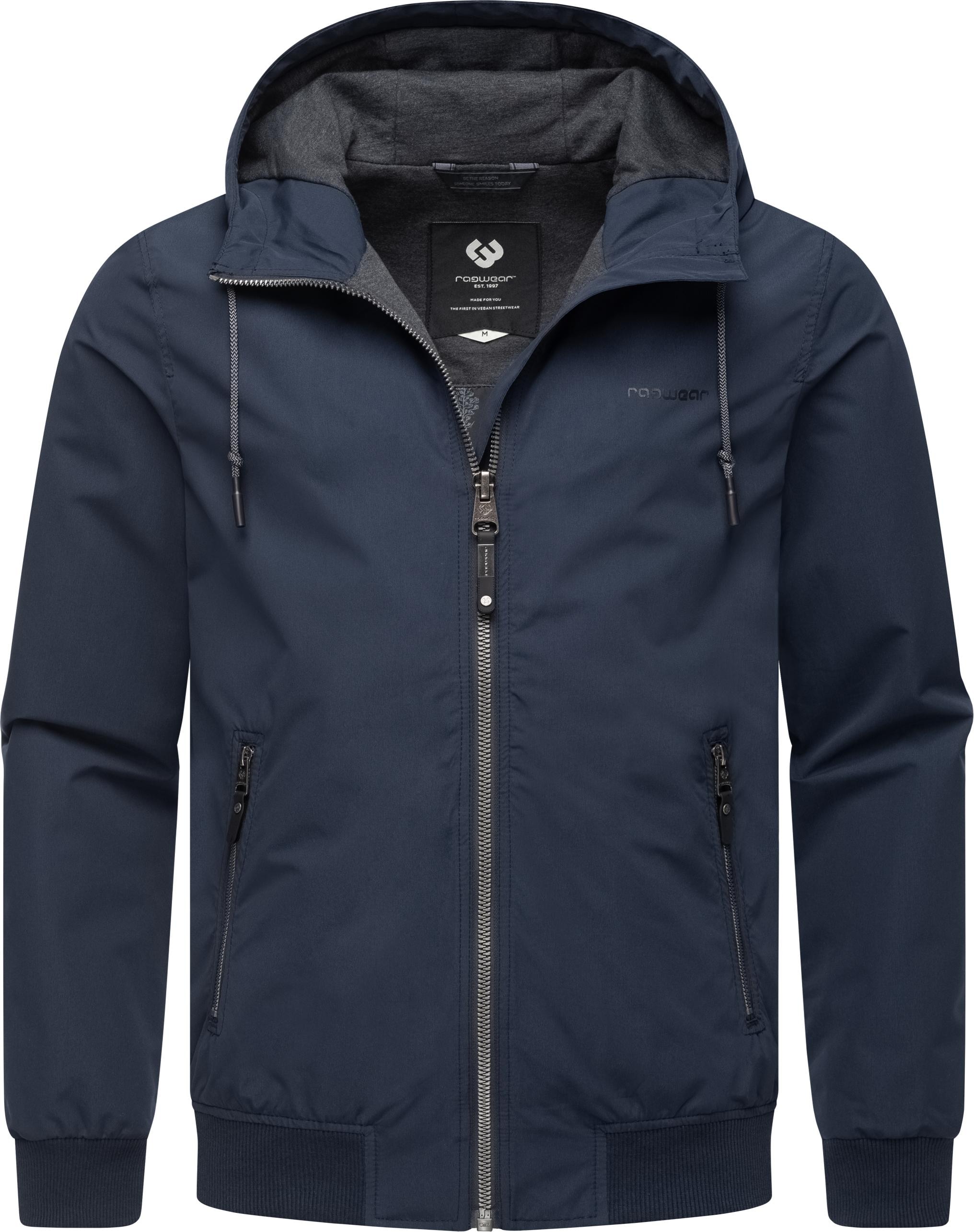 Ragwear Outdoorjacke »Perci«, mit Kapuze, Stylische Herren Übergangsjacke mit großer Kapuze