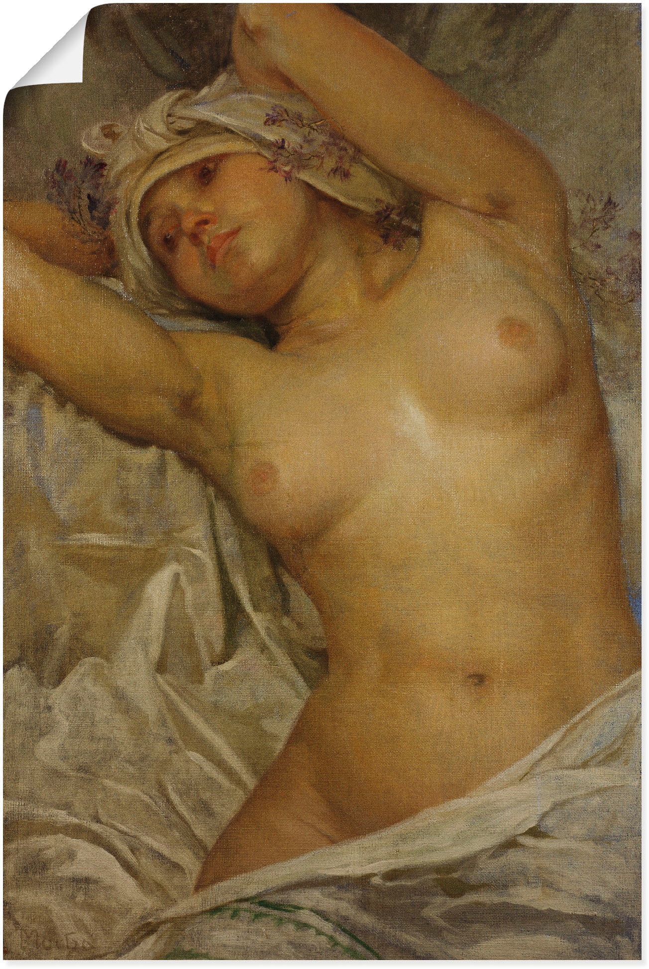 Artland Poster "Mädchenakt. 1922." Frau 1 Stk. tlg. ohne Rahmen