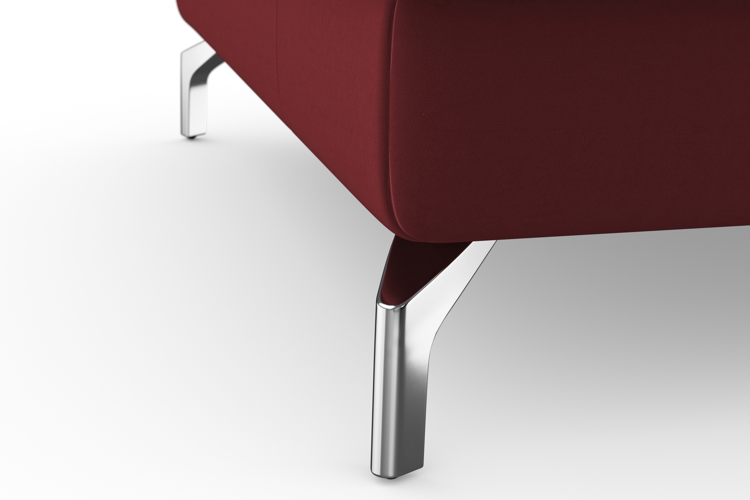 sit&more Ecksofa »Bendigo L-Form«, inklusive Sitztiefenverstellung, Bodenfreiheit 12 cm, in 2 Fußfarben