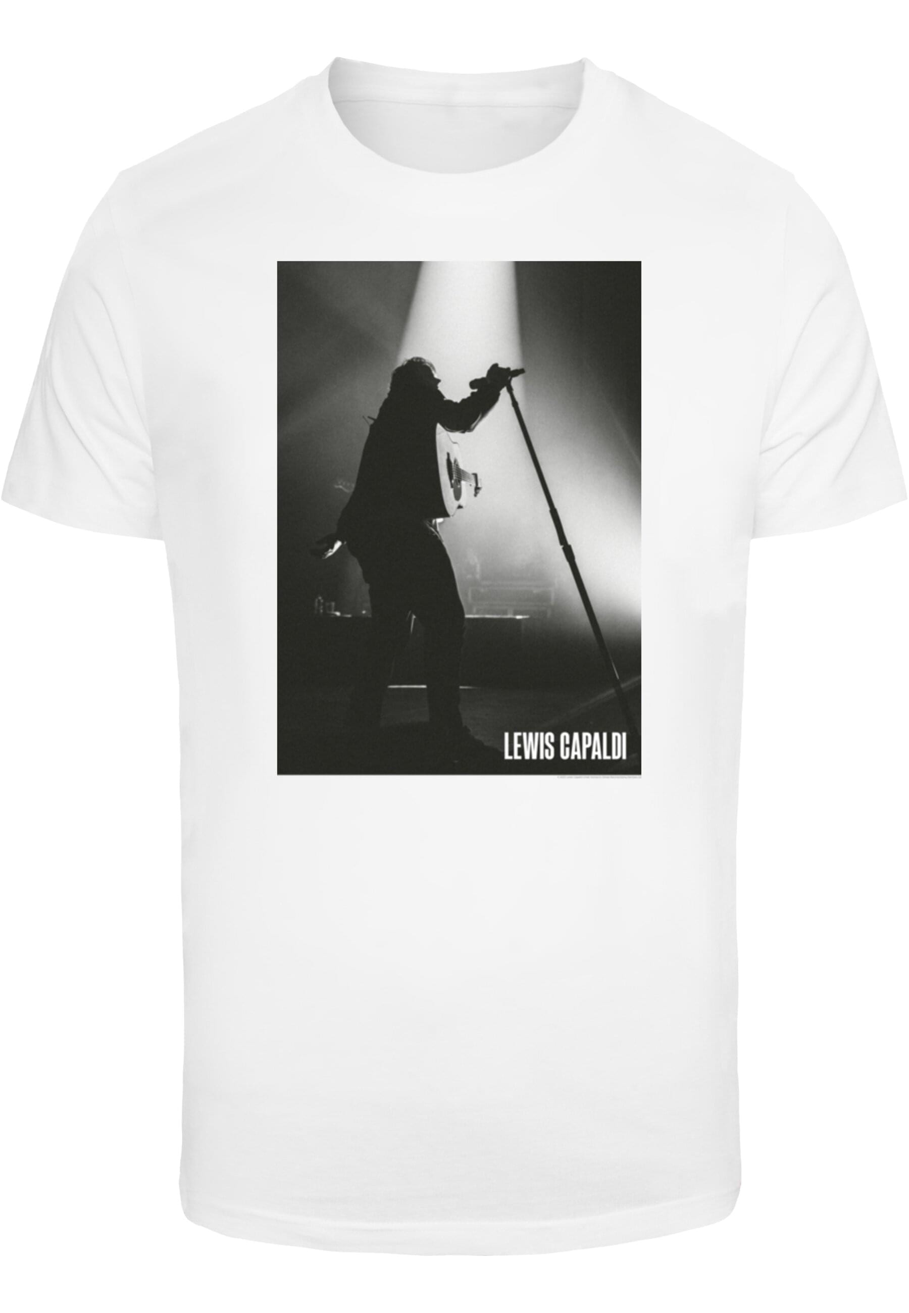 Merchcode T-Shirt »Merchcode Herren Lewis Capaldi - Live Photo T-Shirt«, (1 tlg.)