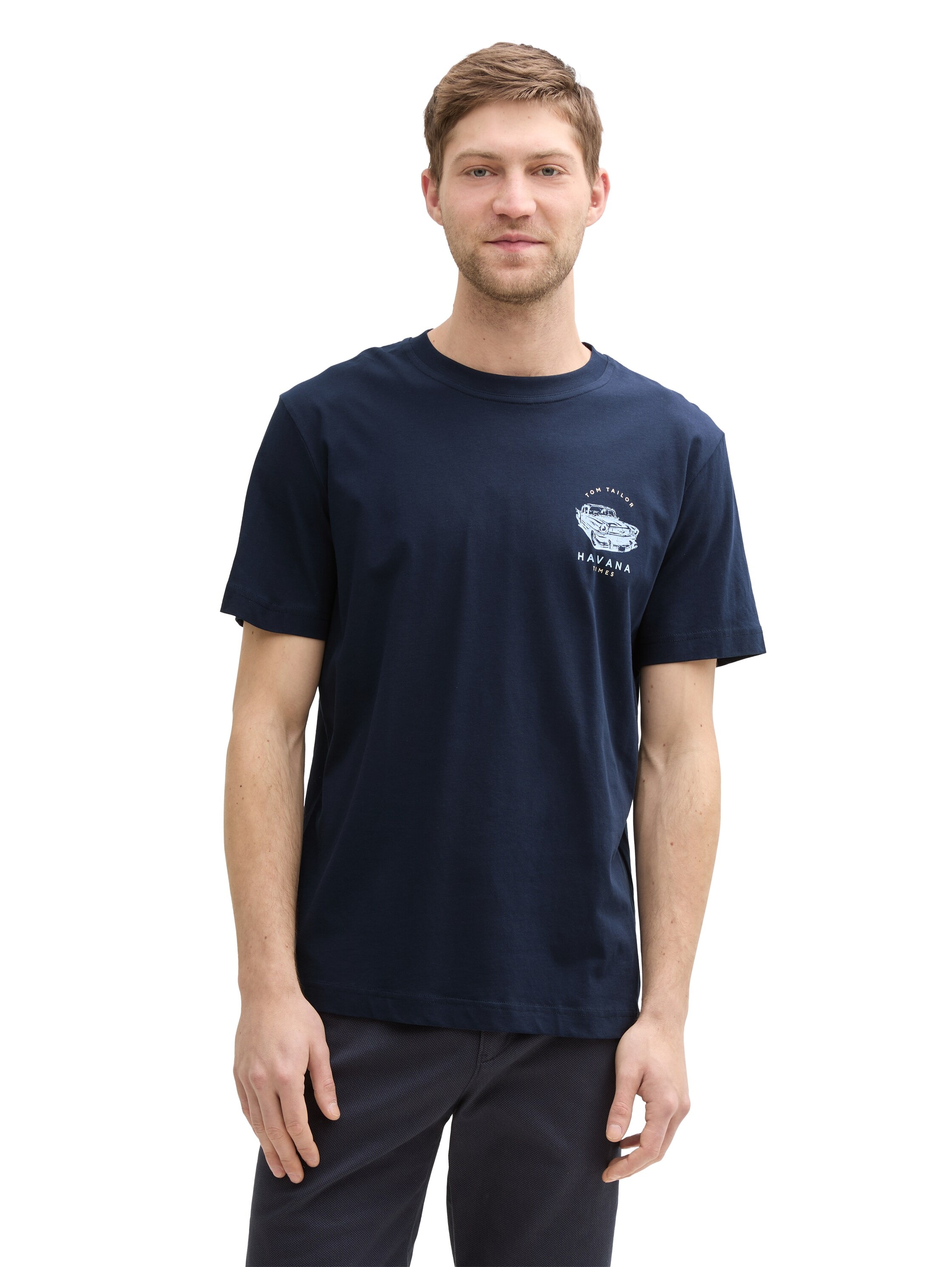 TOM TAILOR T-Shirt, (Packung, 2 tlg.), mit Frontprint günstig online kaufen
