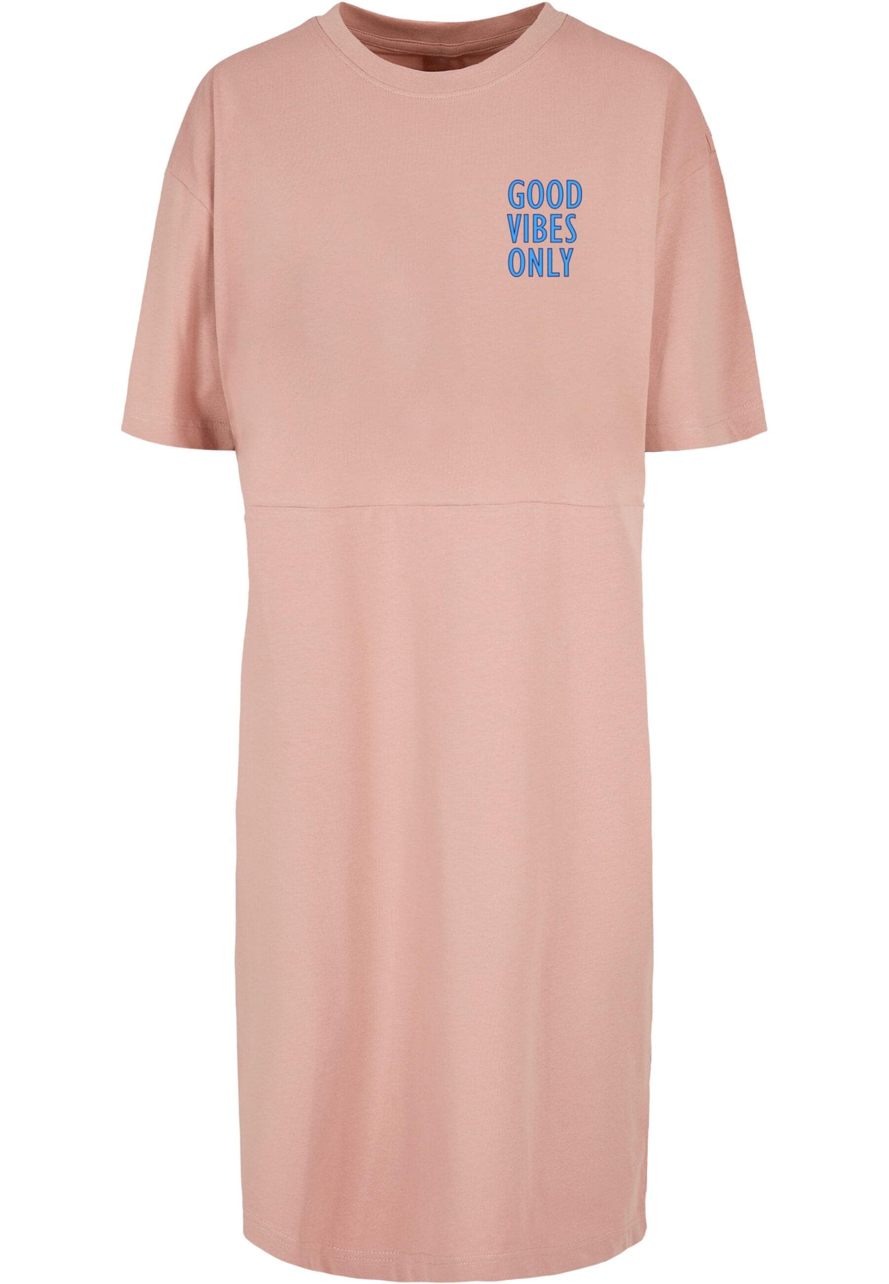 Merchcode Shirtkleid "Merchcode Damen Ladies Good Vibes Only Oversized Slit günstig online kaufen