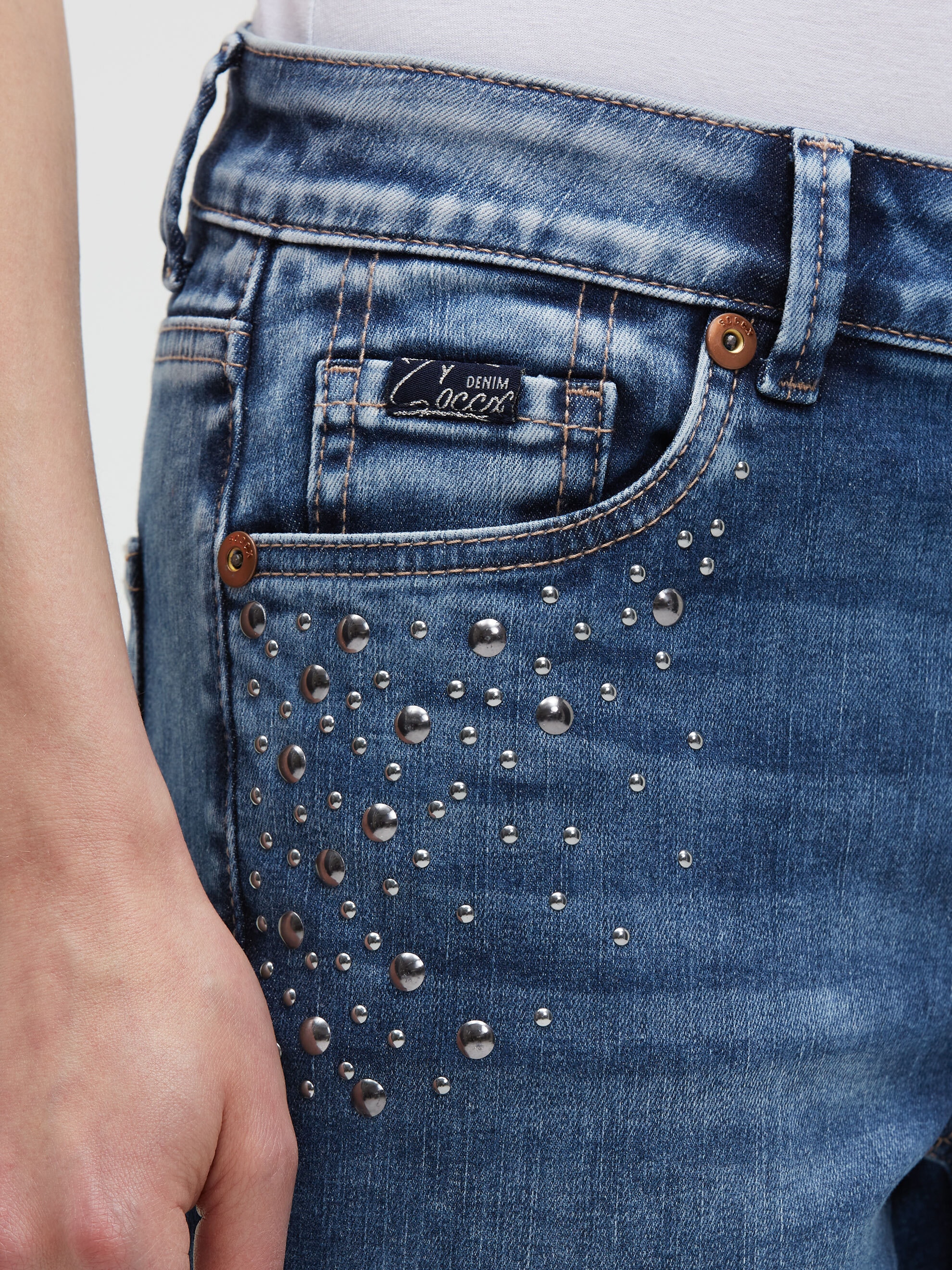 SOCCX Slim-fit-Jeans mit normaler Leibhöhe