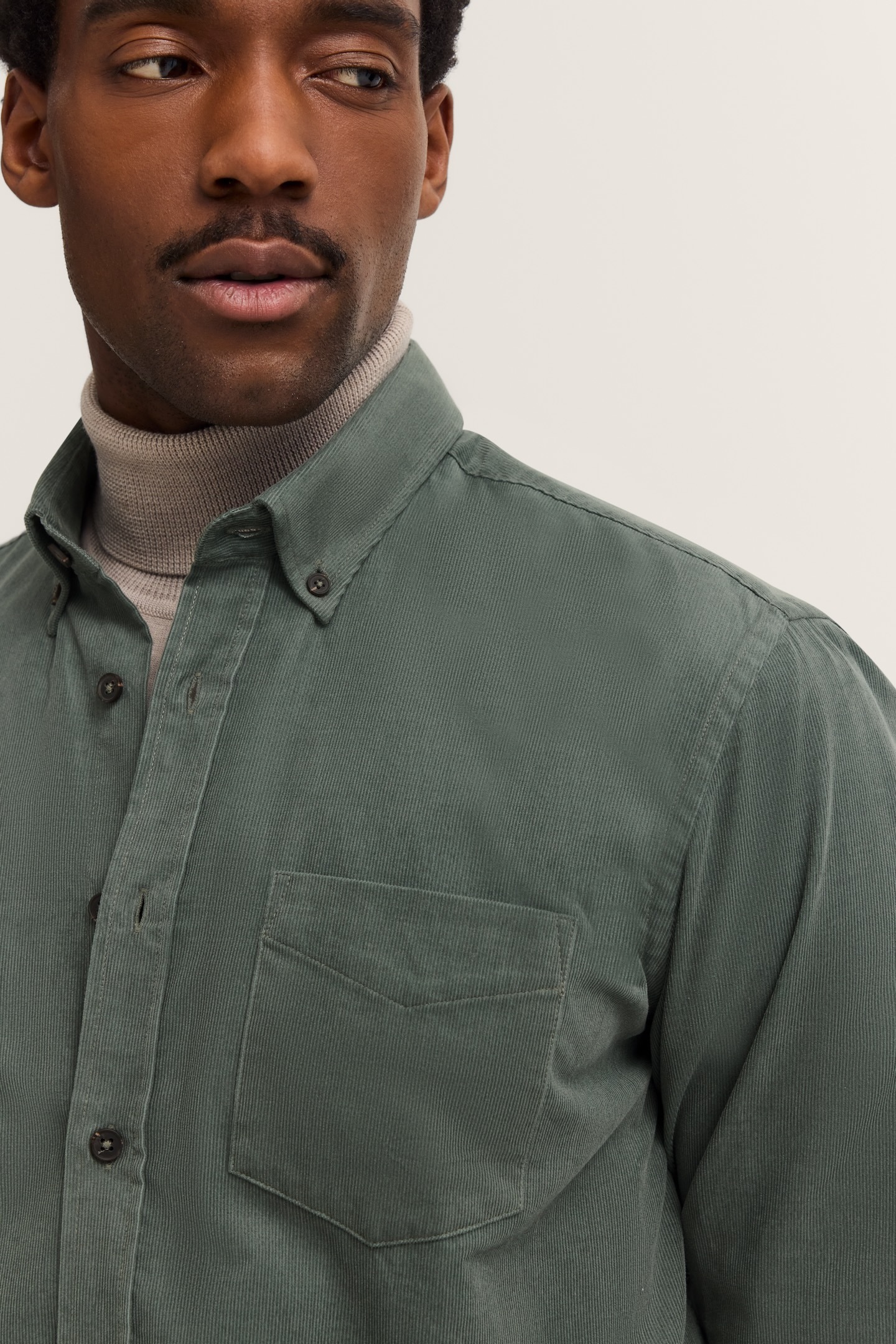 Bugatti Soft Cotton Long Sleeve Shirt Moss 3XL 3