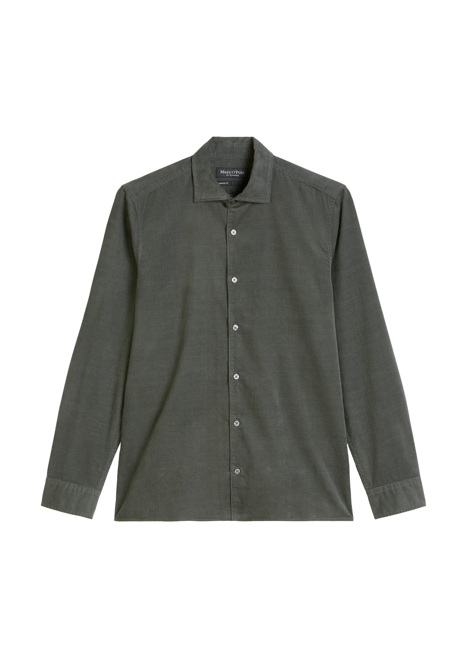 Marc O'Polo Langarmhemd, aus Cord, regular fit, mit feiner Rippenstruktur