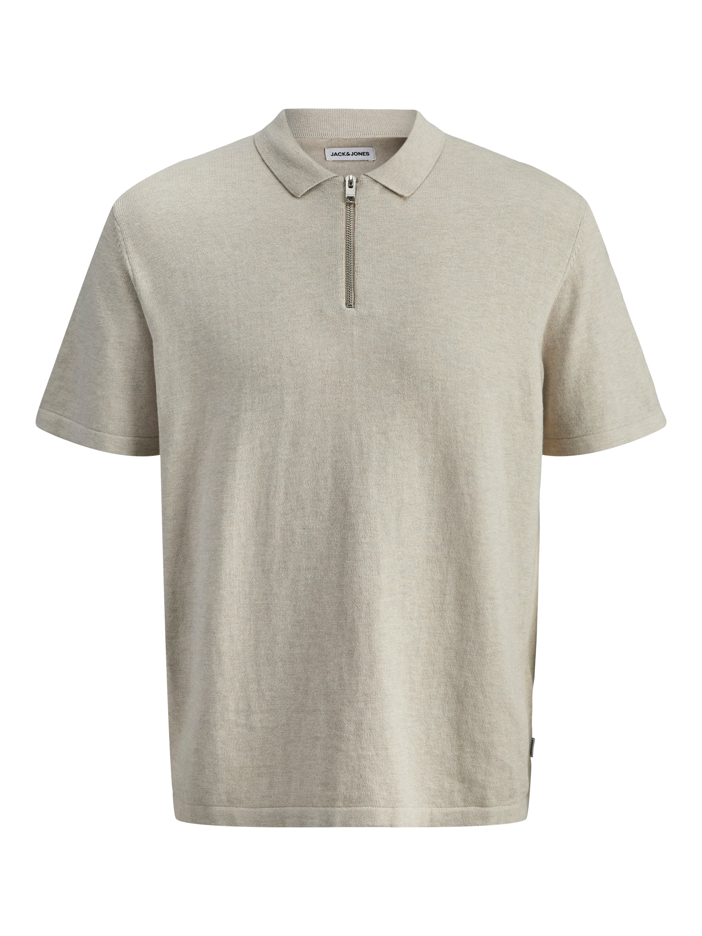 Jack & Jones Kurzarmpullover »JJEEMIL KNIT ZIP POLO SS SN« mit kurzem Reißverschluss
