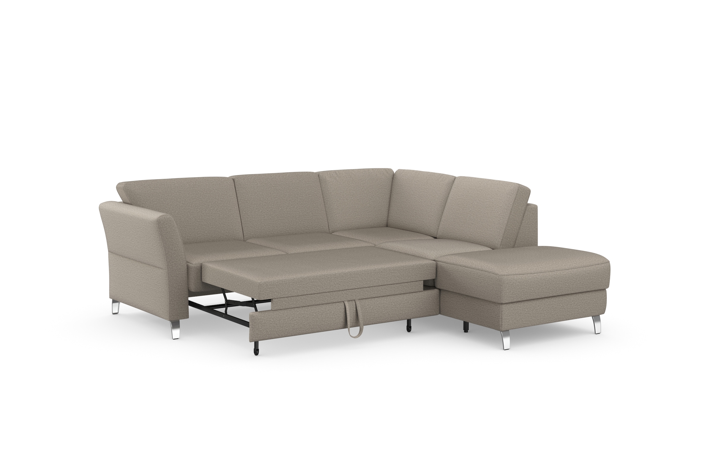 sit&more Ecksofa »Visby L-Form«, Wahlweise mit Bettfunktion und Stauraum, frei im Raum stellbar