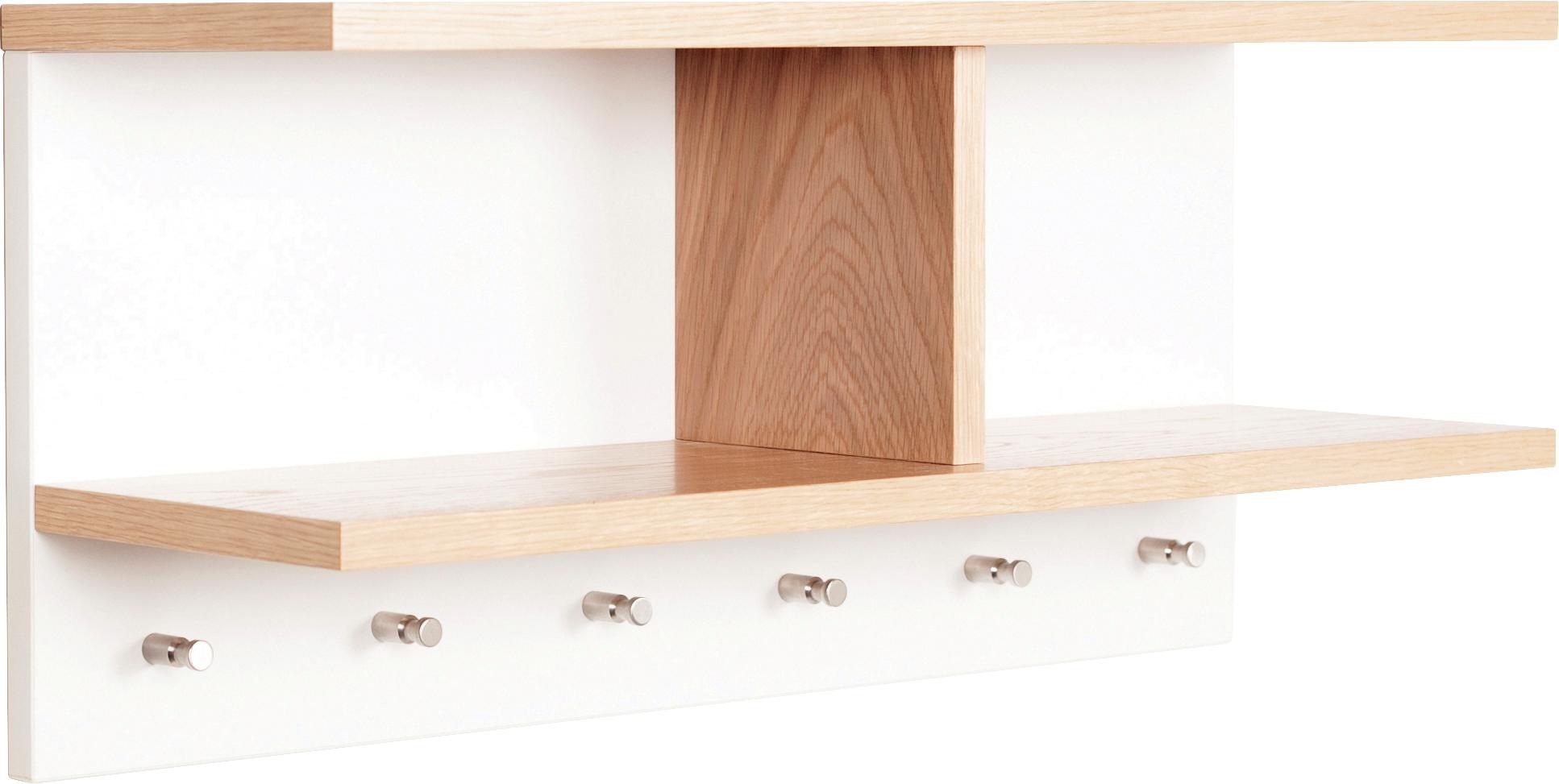 Woodman Garderobenpaneel "Northgate" Holzfurnier aus Eiche, mit 6 Haken, FS günstig online kaufen