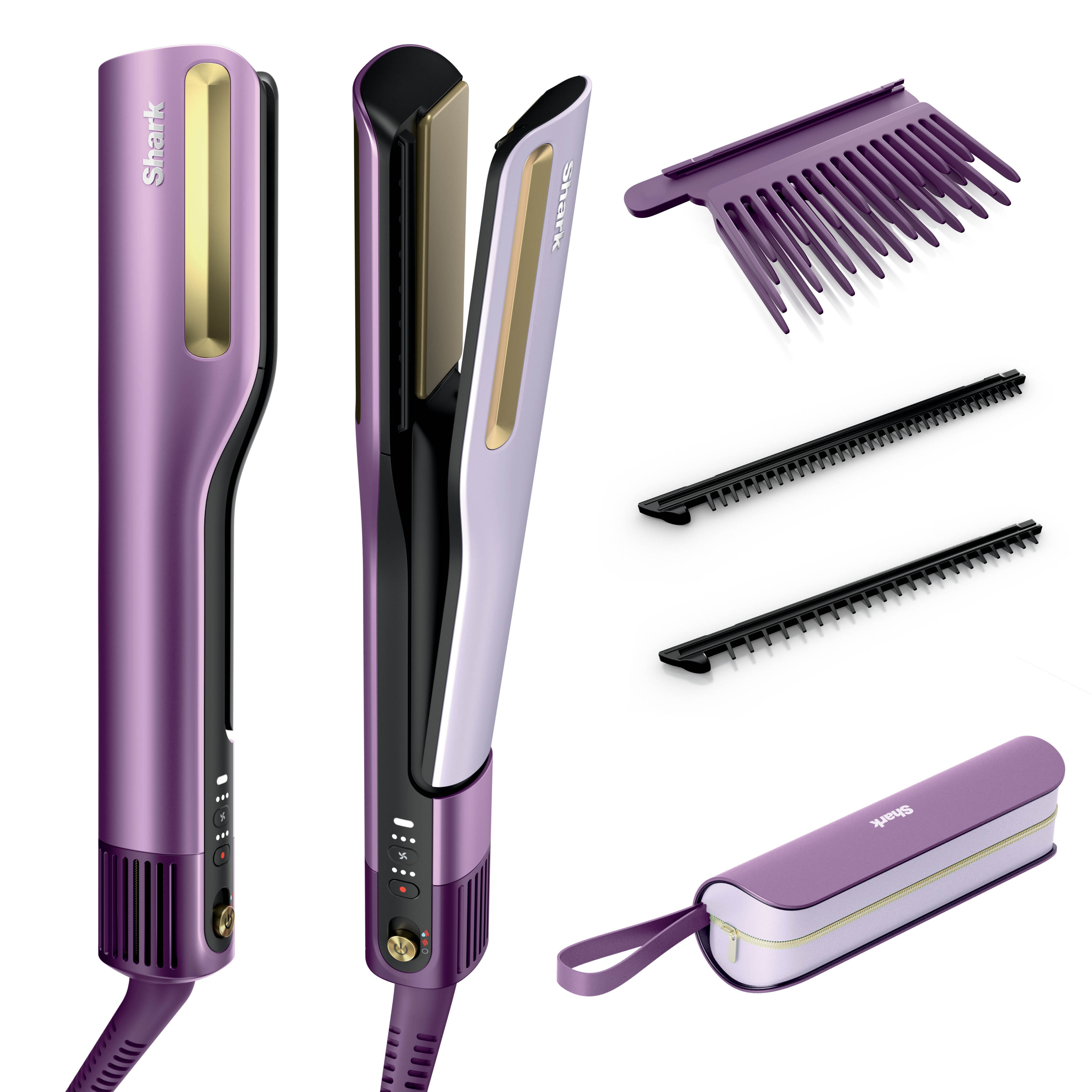 Shark Glätteisen "Shark Silki 3-in-1 HT401EUPU" VIELSEITIGES STYLING: Stretchen, Formen, Locken oder Glätten