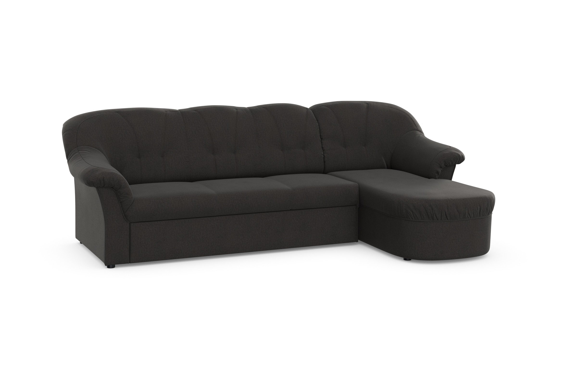 Thumbnail - DOMO collection Ecksofa "Pegnitz, elegante Rückensteppung, kompakte Stellmaße 238/141cm, L-Form", wahlweise mit Bettfunk...