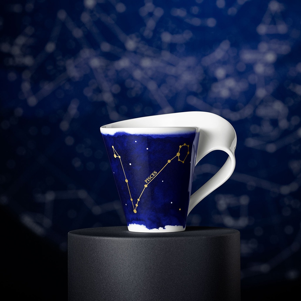 Villeroy & Boch Tasse "Tasse Fische NewWave Stars 300 ml weiß-blau" günstig online kaufen