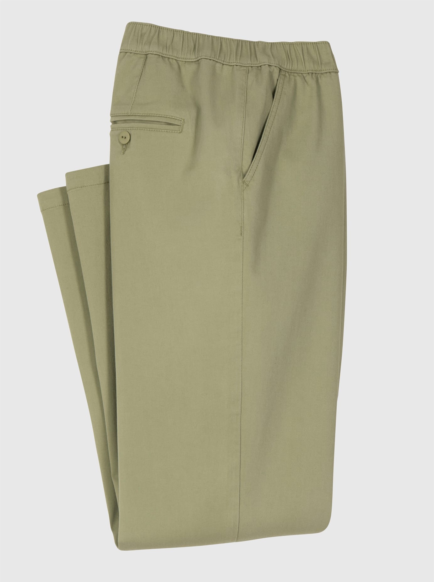 Schlupfjeans CLASSIC, Herren, Gr. 26, Unterbauchgrößen, grün (schilf), 98% Baumwolle, 2% Elasthan, unifarben, lang, Jeans Schlupfjeans 3