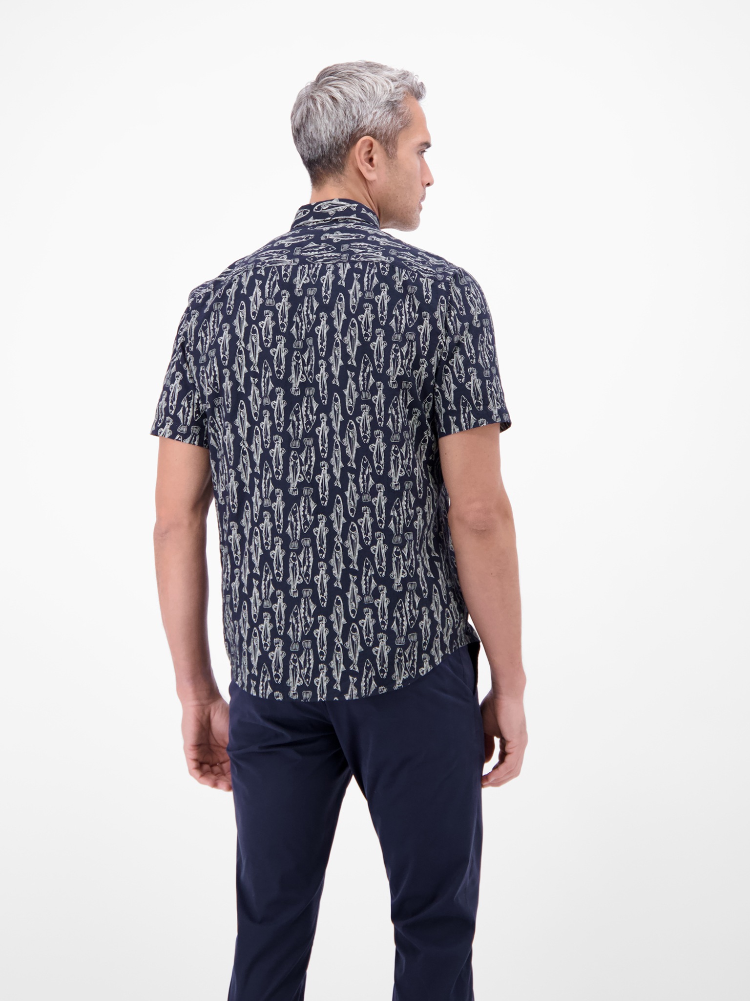 LERROS Kurzarmhemd mit Allover-Print günstig online kaufen