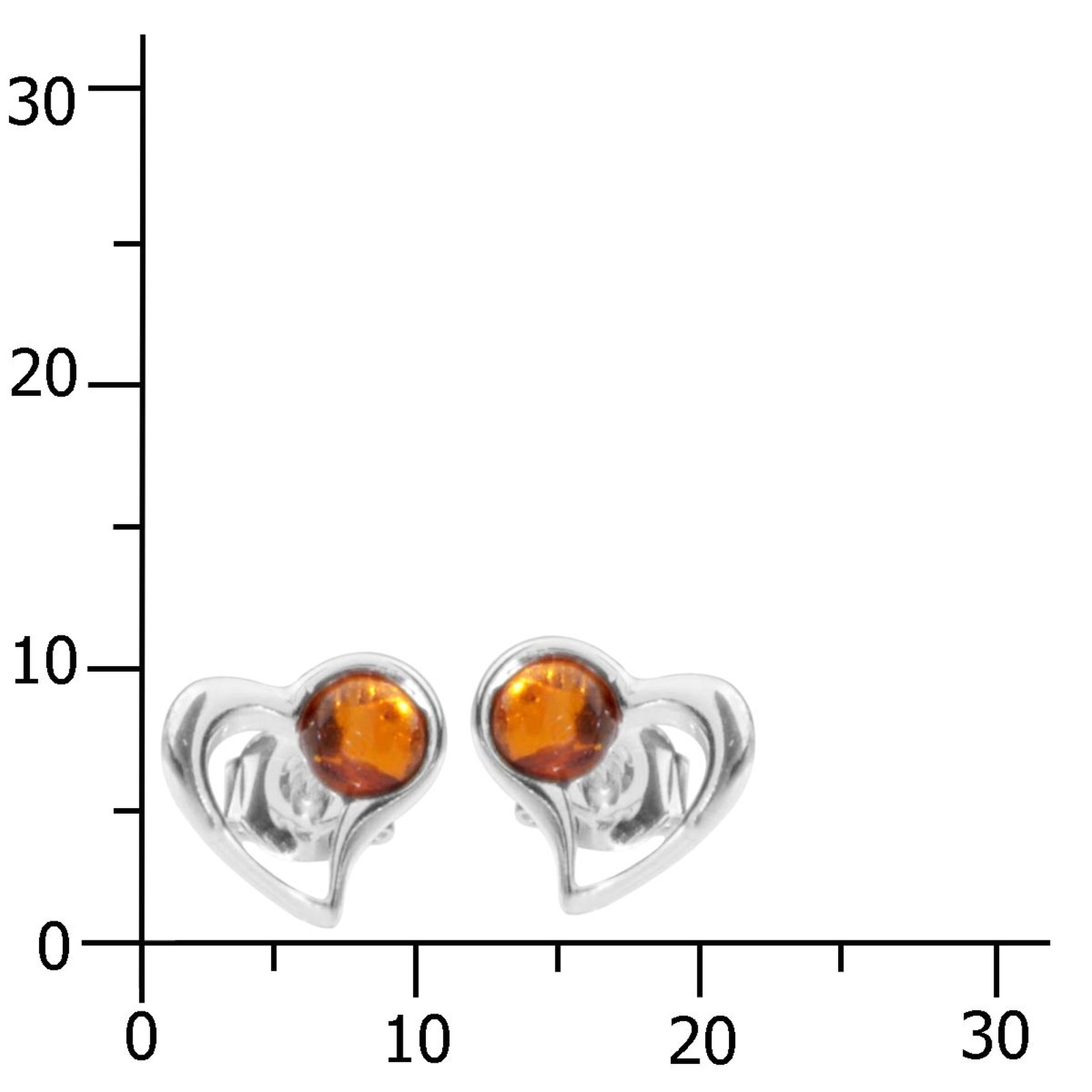 Ostsee-Schmuck Herz Earrings Silver 925 2