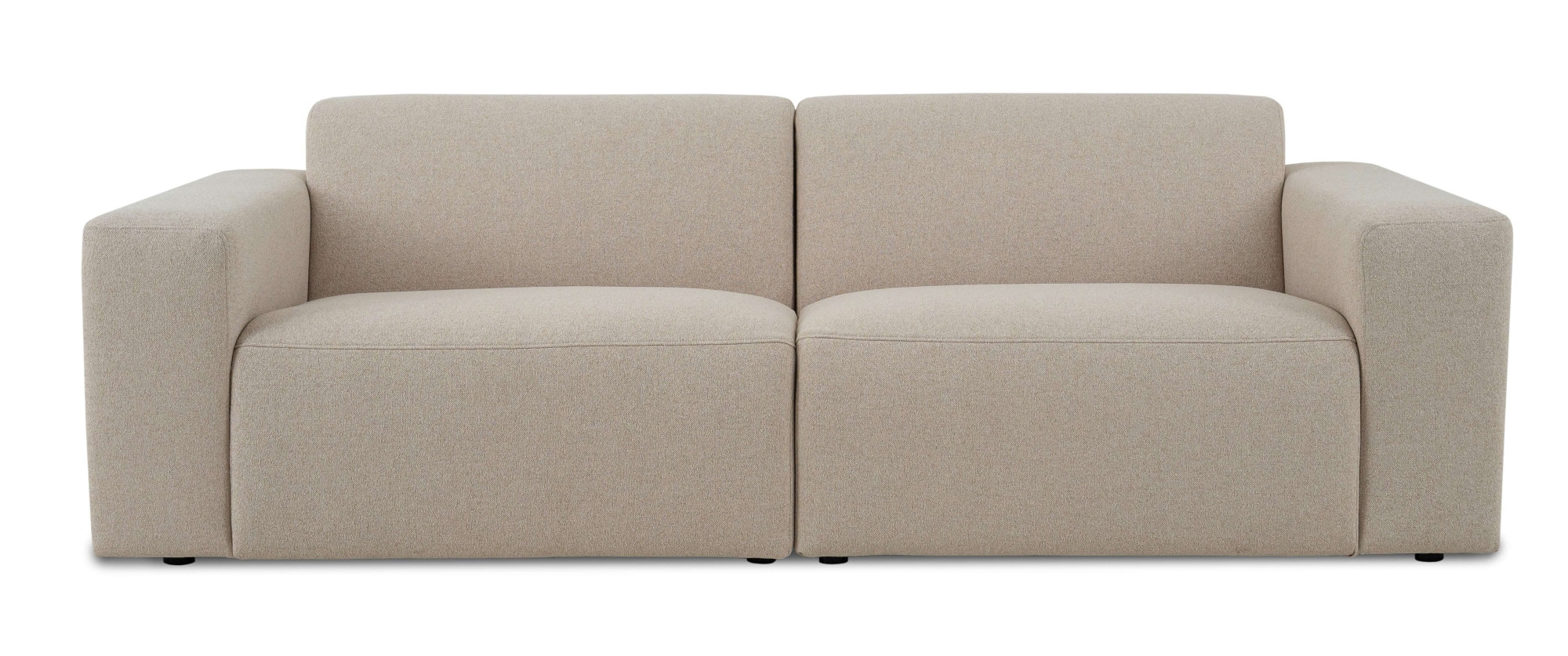 INOSIGN 3-Sitzer »Koa, 228 cm, Modulsofa in Webstoff, Cord, Struktur«, Designsofa, weicher Lounge-Sitzkomfort, Welleunterfederung, bodentief
