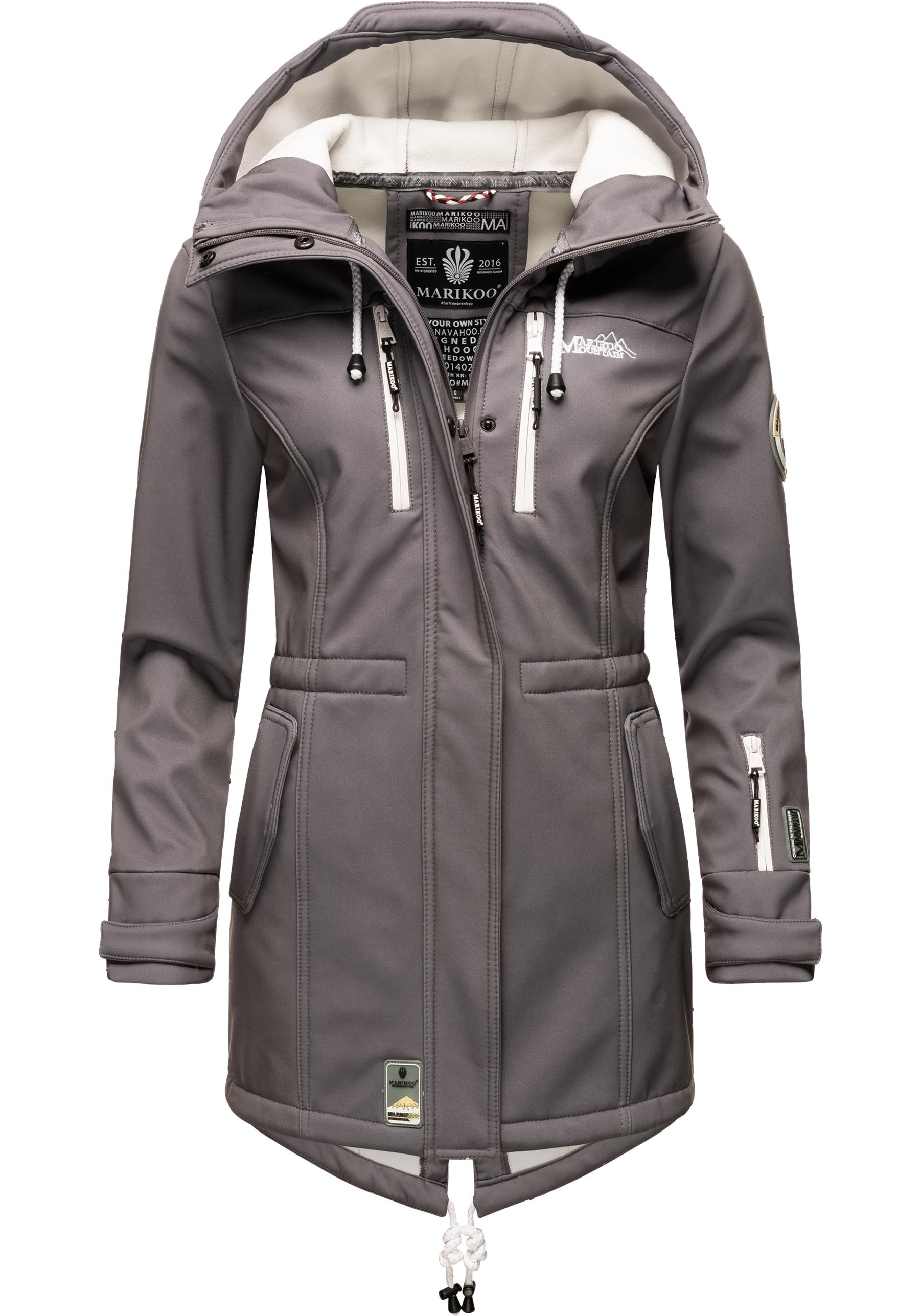 Marikoo Funktionsmantel "Zimtzicke" Softshell Parka mit Kapuze