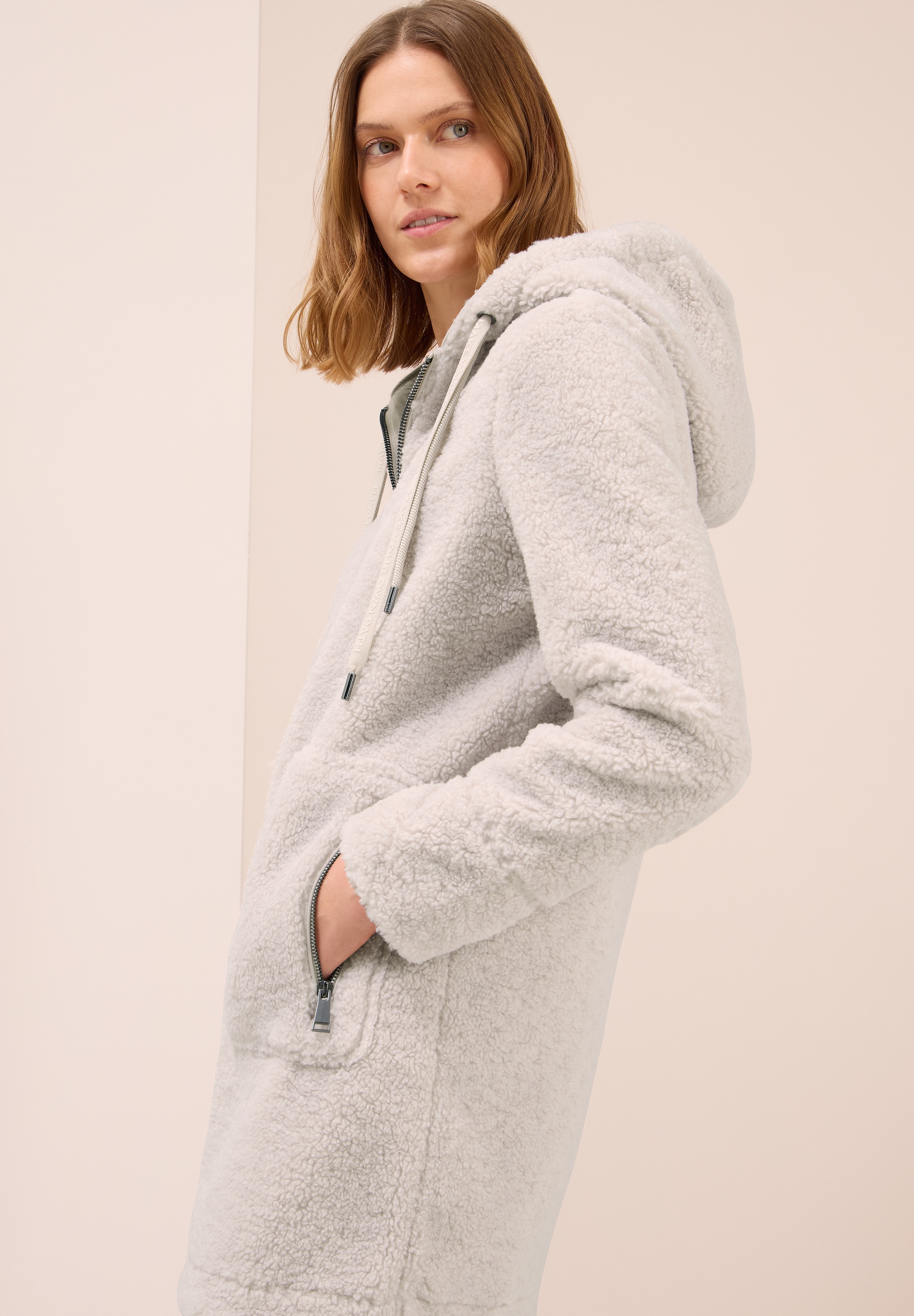 Cecil Fellimitatmantel mit Teddy-Futter und Teddy-Kapuze günstig online kaufen