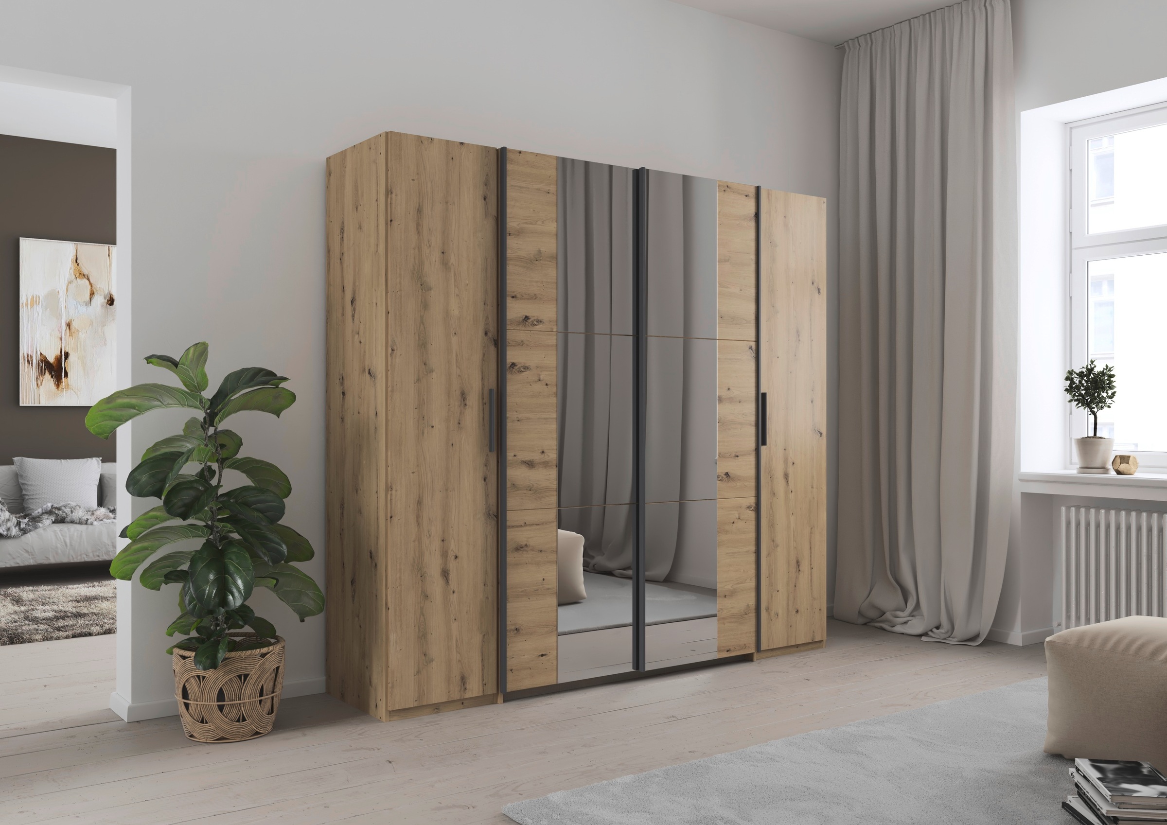 rauch Schwebetürenschrank "Kleiderschrank Drehtürenschrank Schrank Garderob günstig online kaufen