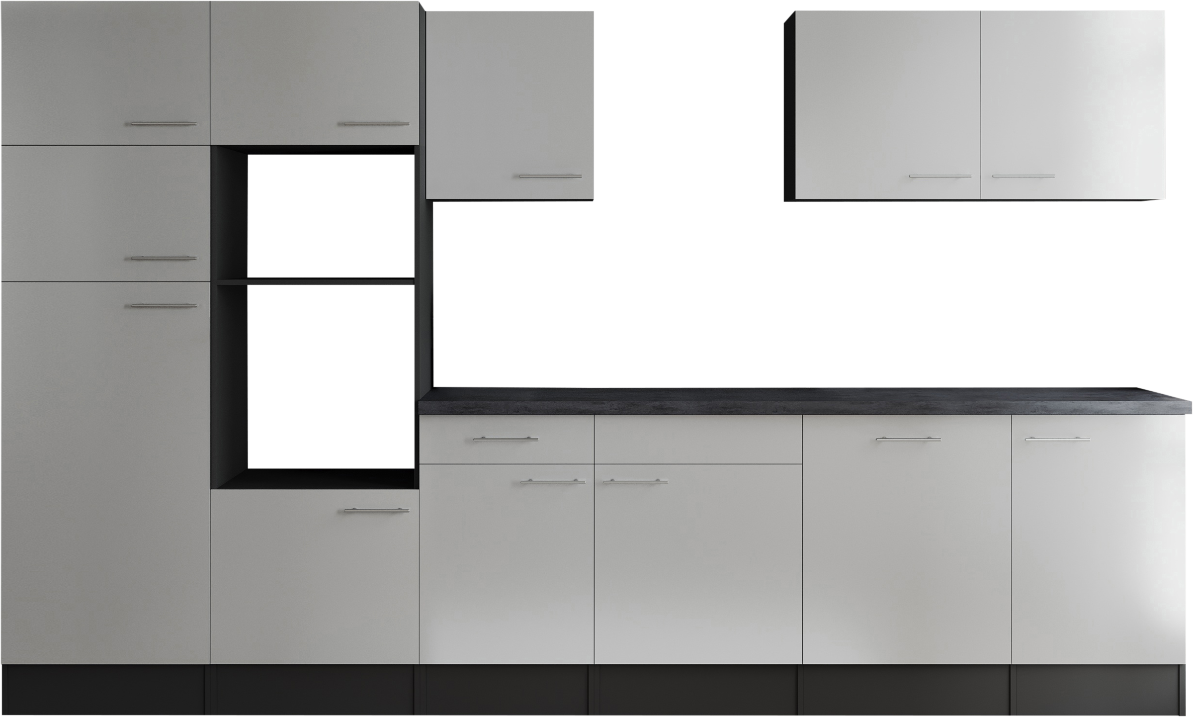 RESPEKTA Küchenzeile "Oliver" Breite 340 cm, 90 cm Arbeitshöhe, in exklusiv günstig online kaufen